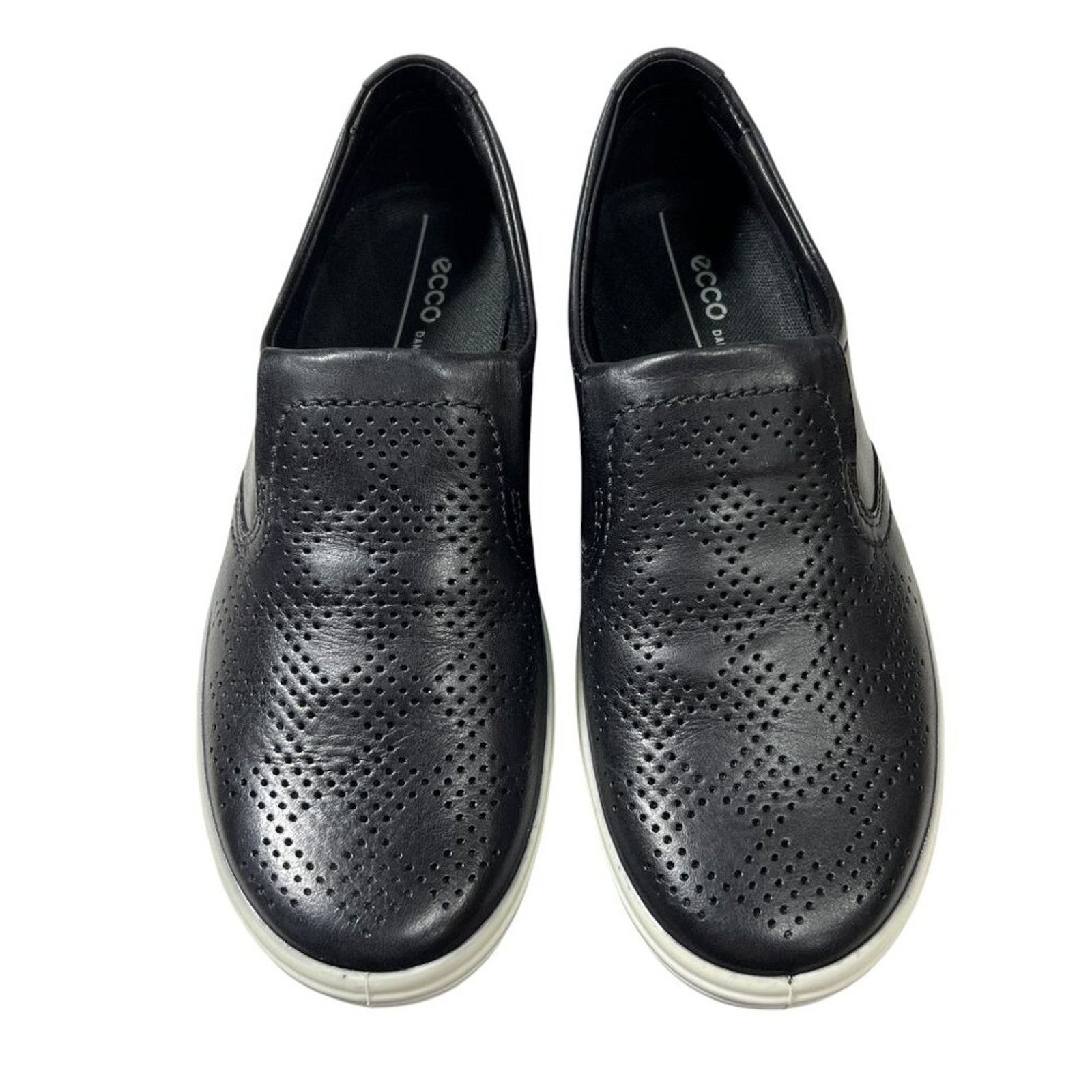 Ecco ECCO Soft 7 Slip-On Black Leather Sneakers EU 36 NIB Size US 5 / IT 35 - 9 Thumbnail