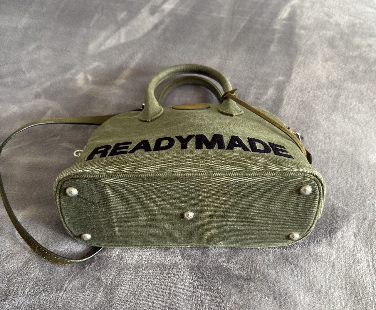 READYMADE READYMADE Daily Bag Canvas Olive Handmade Japan Size 36 - 2 Thumbnail
