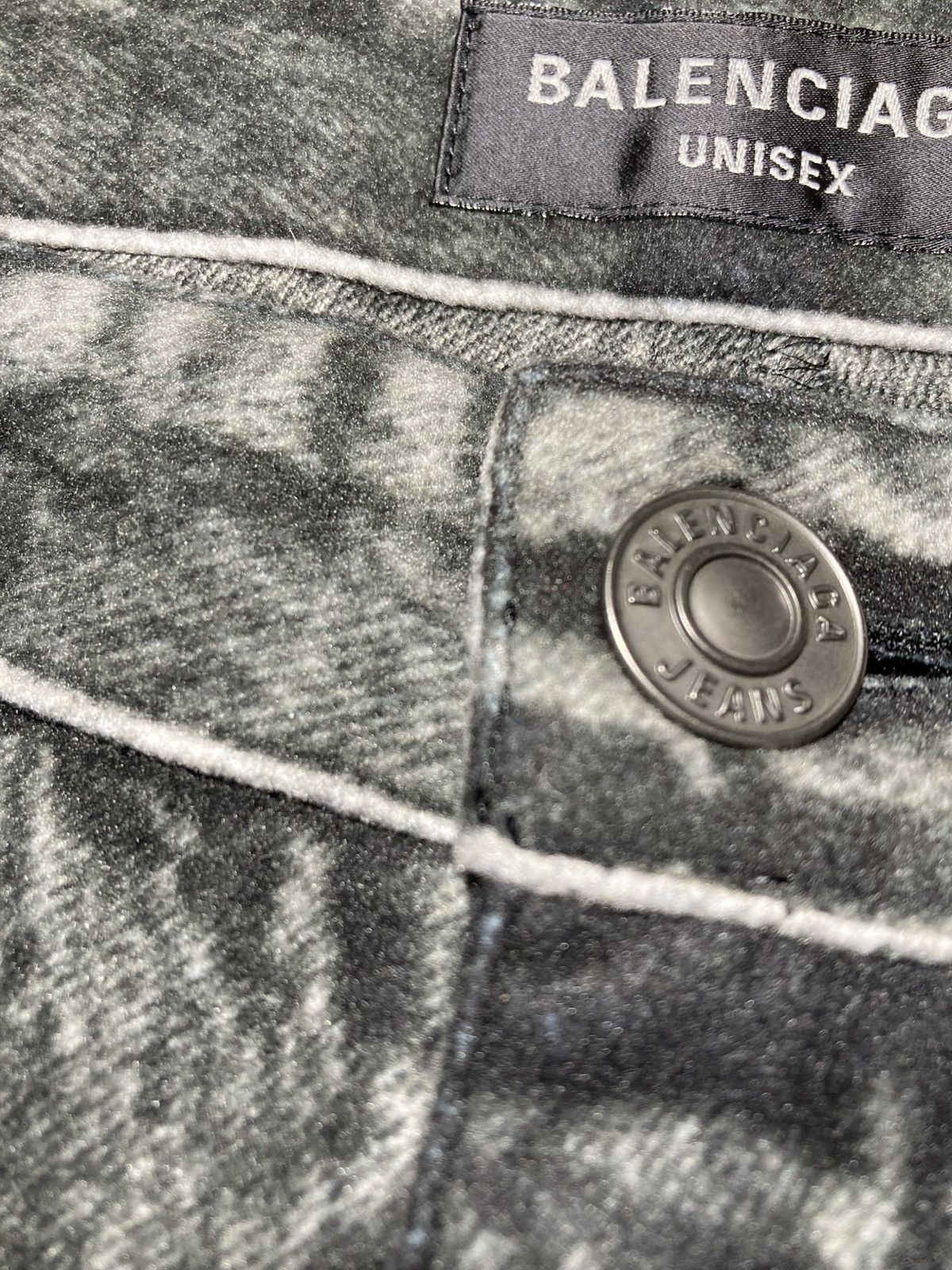 Balenciaga New SS23 Balenciaga Trompe L'oeil Flare Jeans Sweats 2023 S Size US 30 / EU 46 - 4 Thumbnail