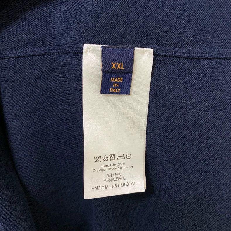 Louis Vuitton Louis Vuitton Dark Blue Love Design Short Sleeve 2501-Nexta Size US XXL / EU 58 / 5 - 3 Thumbnail