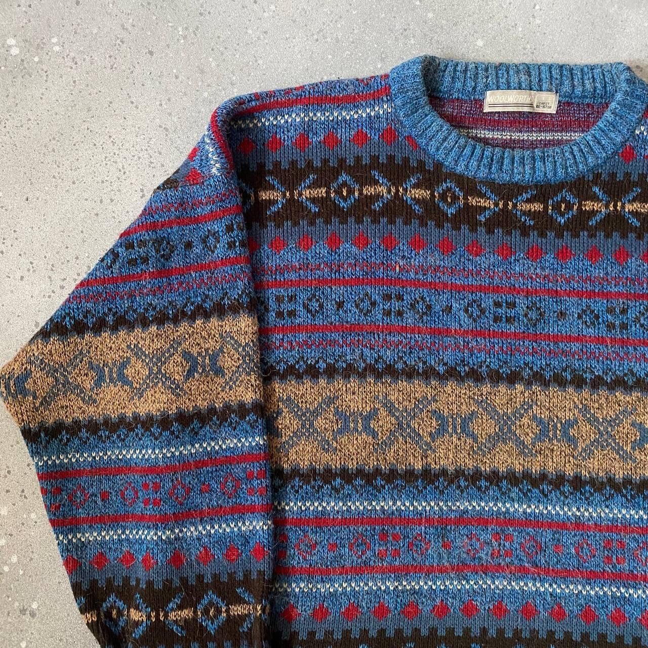 Japanese Brand × Seditionaries × Vintage 90s Vintage Multicolour Knit Retro Sweater (Coogi style) Size US M / EU 48-50 / 2 - 4 Thumbnail