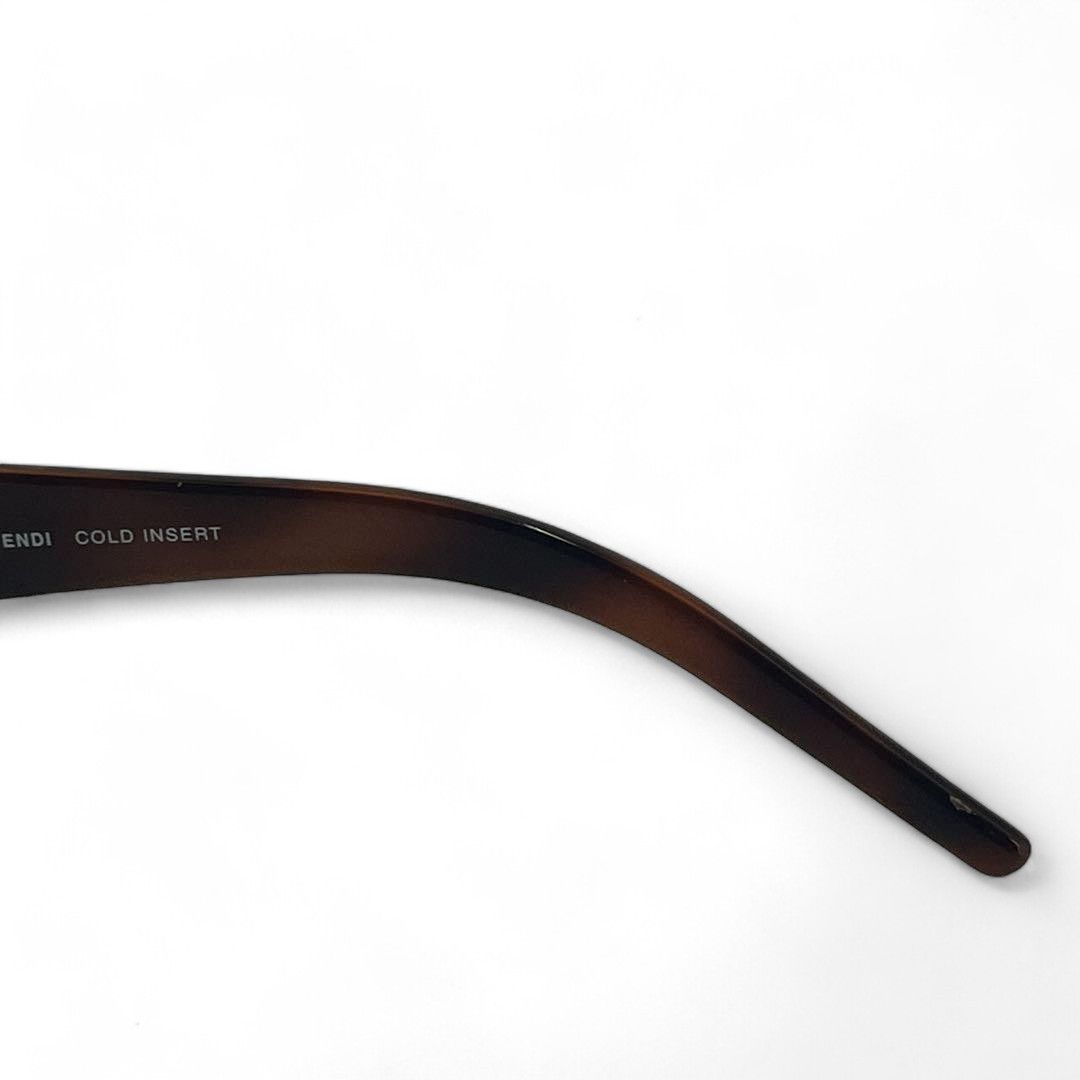 Fendi Fendi - Sunglasses Brown Plastic Monogram FF Size ONE SIZE - 10 Thumbnail