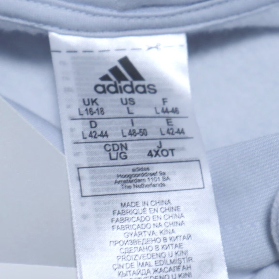 Adidas Adidas Hoodie Large Graphic Solid Long Sleeve Blue Women's L Size L / US 10 / IT 46 - 5 Thumbnail