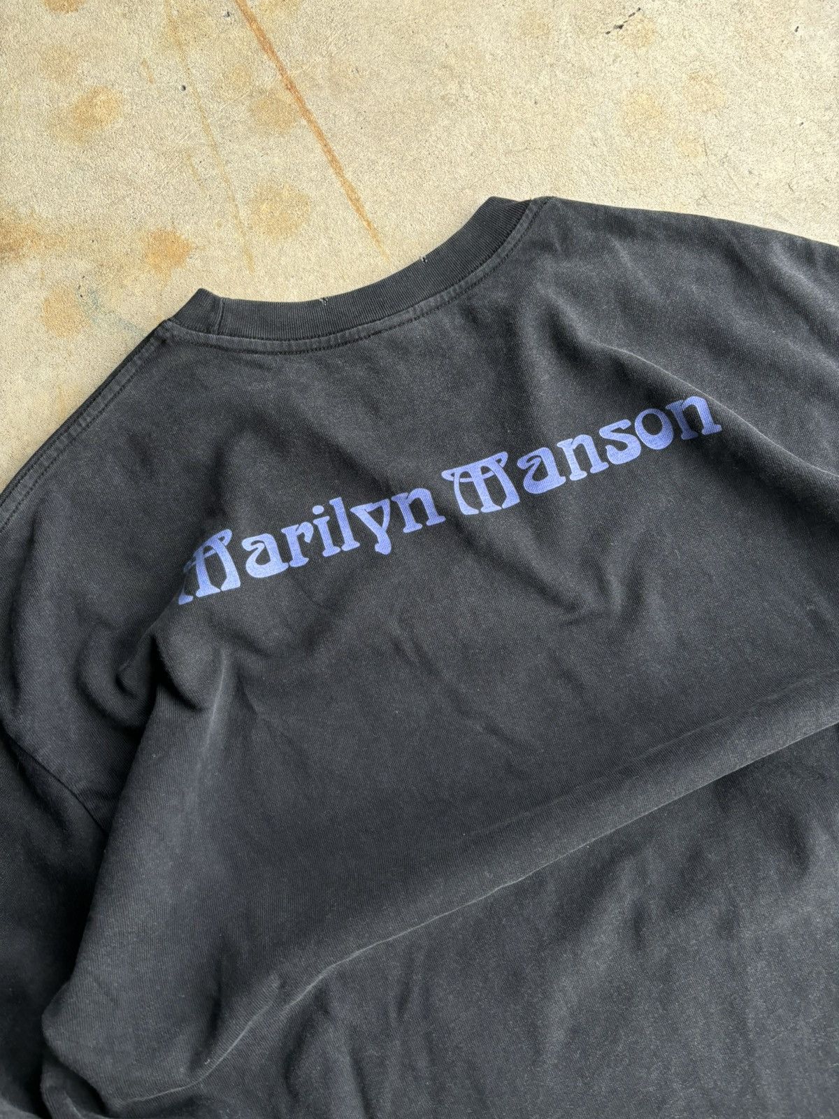 Vintage Crazy 90s Marilyn Manson 666 Heavy Parking Boot Longsleeve Size US XL / EU 56 / 4 - 7 Thumbnail