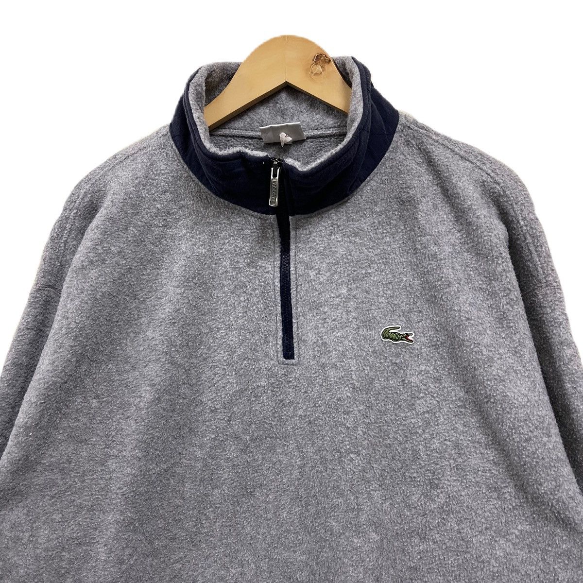 Lacoste Vintage Lacoste fleece half zipper pullover Size US XL / EU 56 / 4 - 2 Thumbnail