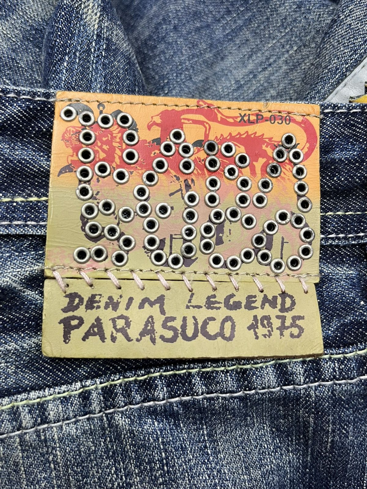 Parasuco PUNK FLARE🔥PARASUCO DENIM LEGEND Distressed Tribal Jeans💥 Size US 33 - 20 Thumbnail