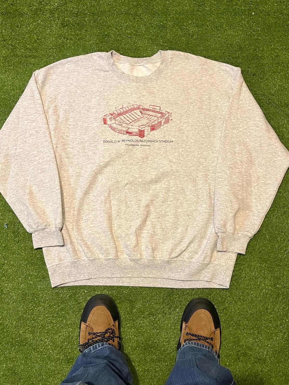 Unknown London Vintage Donald W. Reynolds Razorback Stadium Sweatshirt Size ONE SIZE - 1 Thumbnail