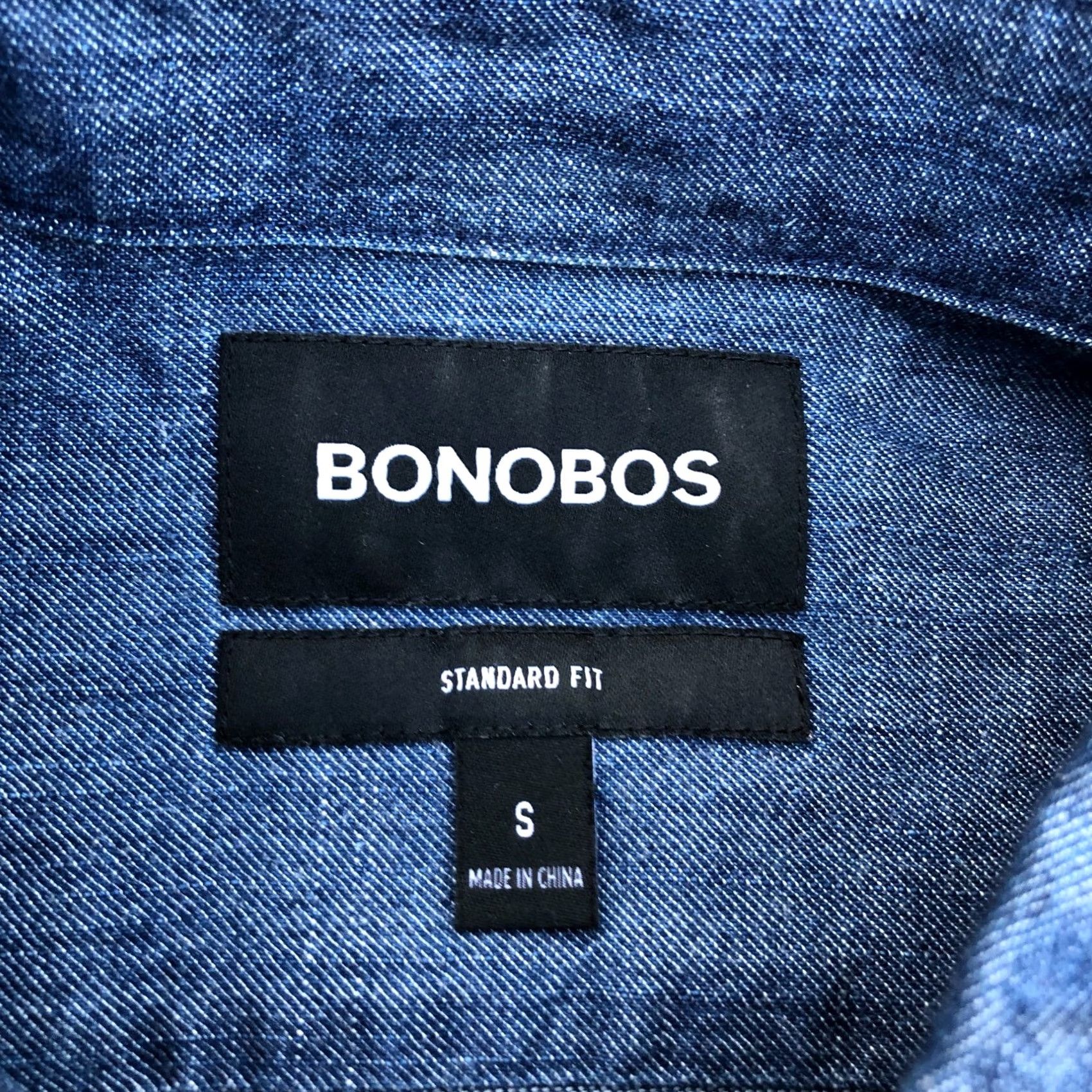 Bonobos Bonobos Button-Up Shirt Men's SMALL Chambray Cotton Blue Collared Size US S / EU 44-46 / 1 - 4 Thumbnail