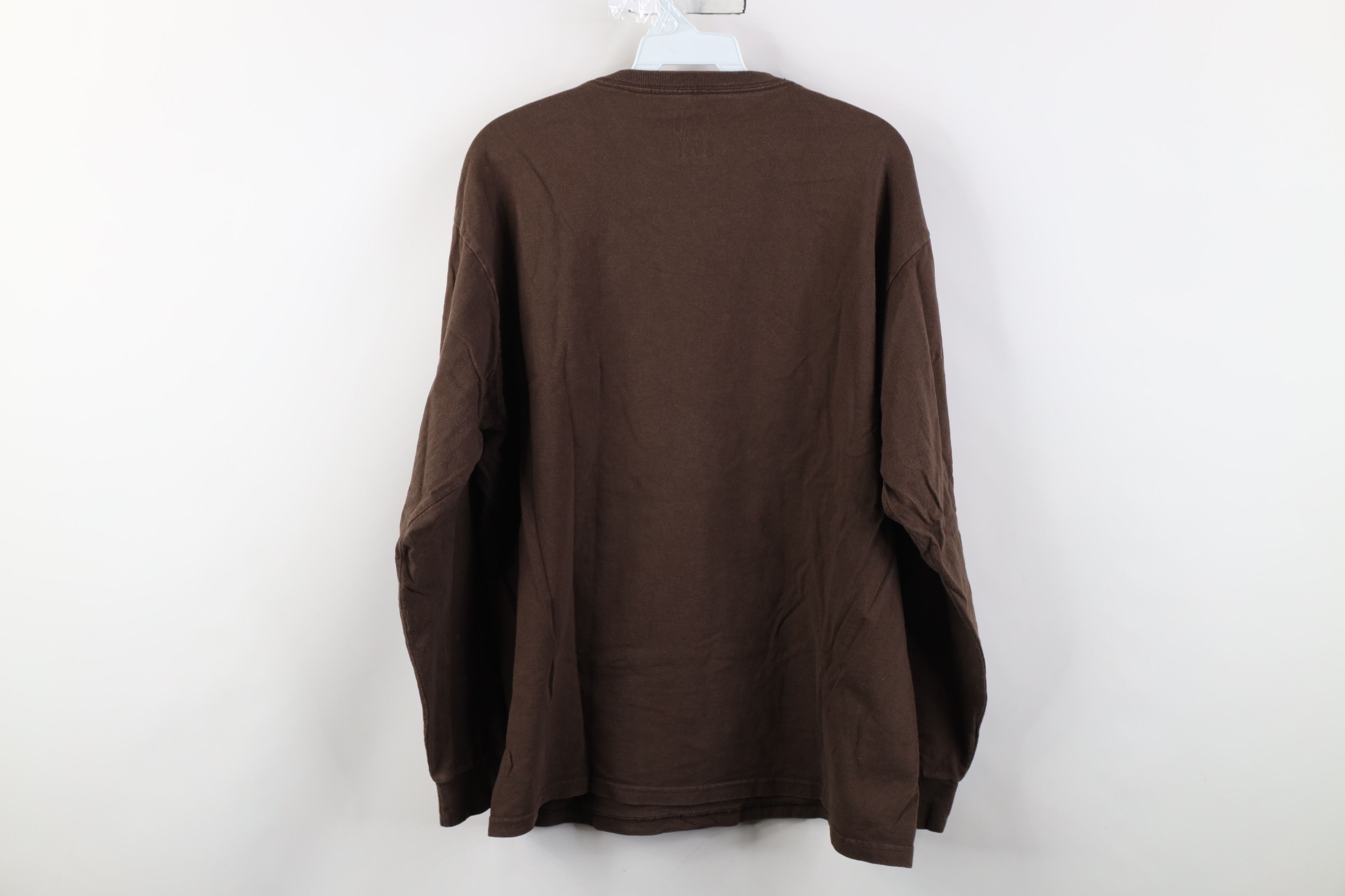 Vintage Vintage Y2K Streetwear Long Sleeve T-Shirt Chocolate Cotton Size US L / EU 52-54 / 3 - 11 Thumbnail