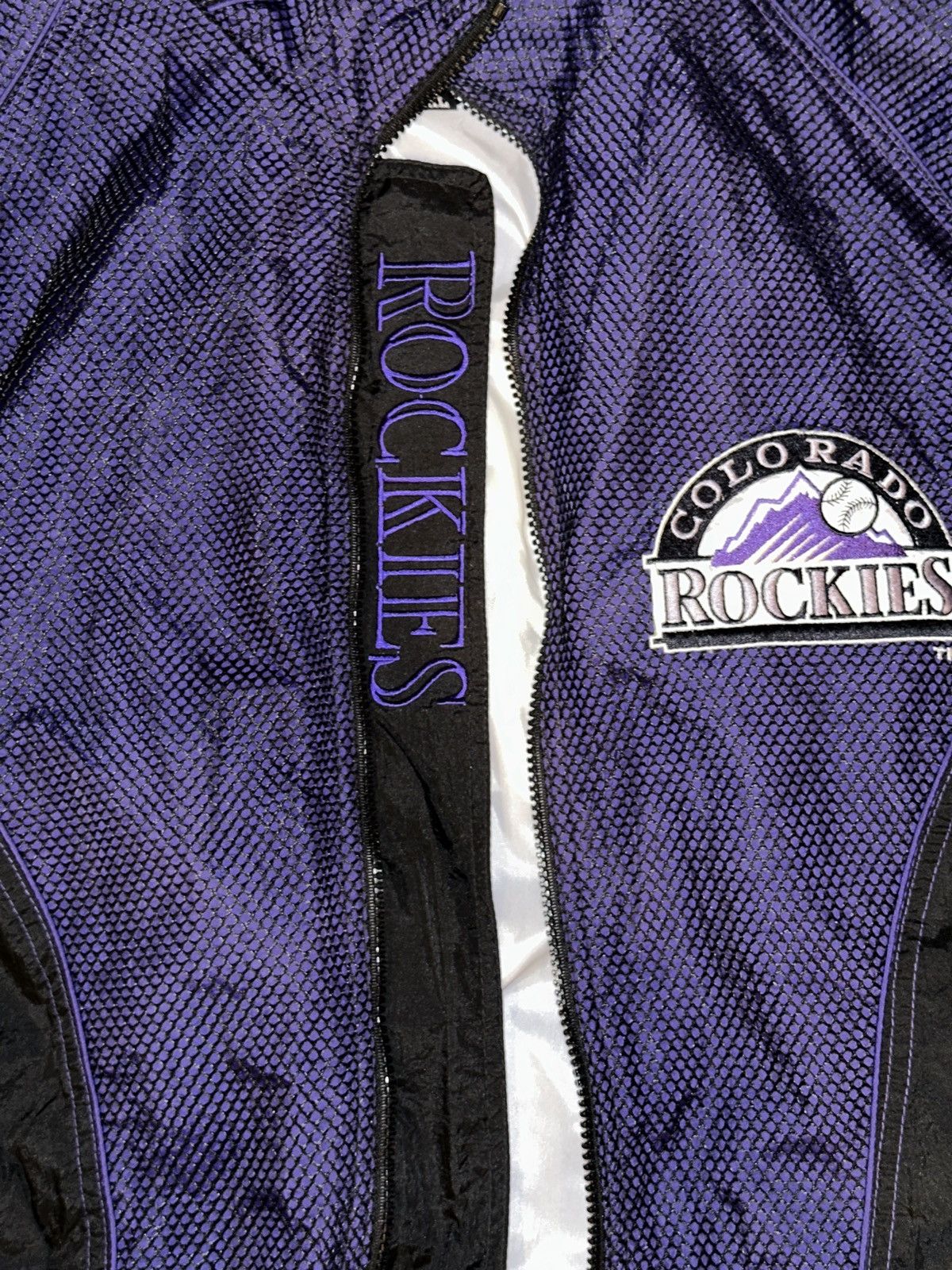 Pro Player VTG 90s Pro Player Colorado Rockies MLB Windbreaker Jacket Size US XL / EU 56 / 4 - 7 Thumbnail