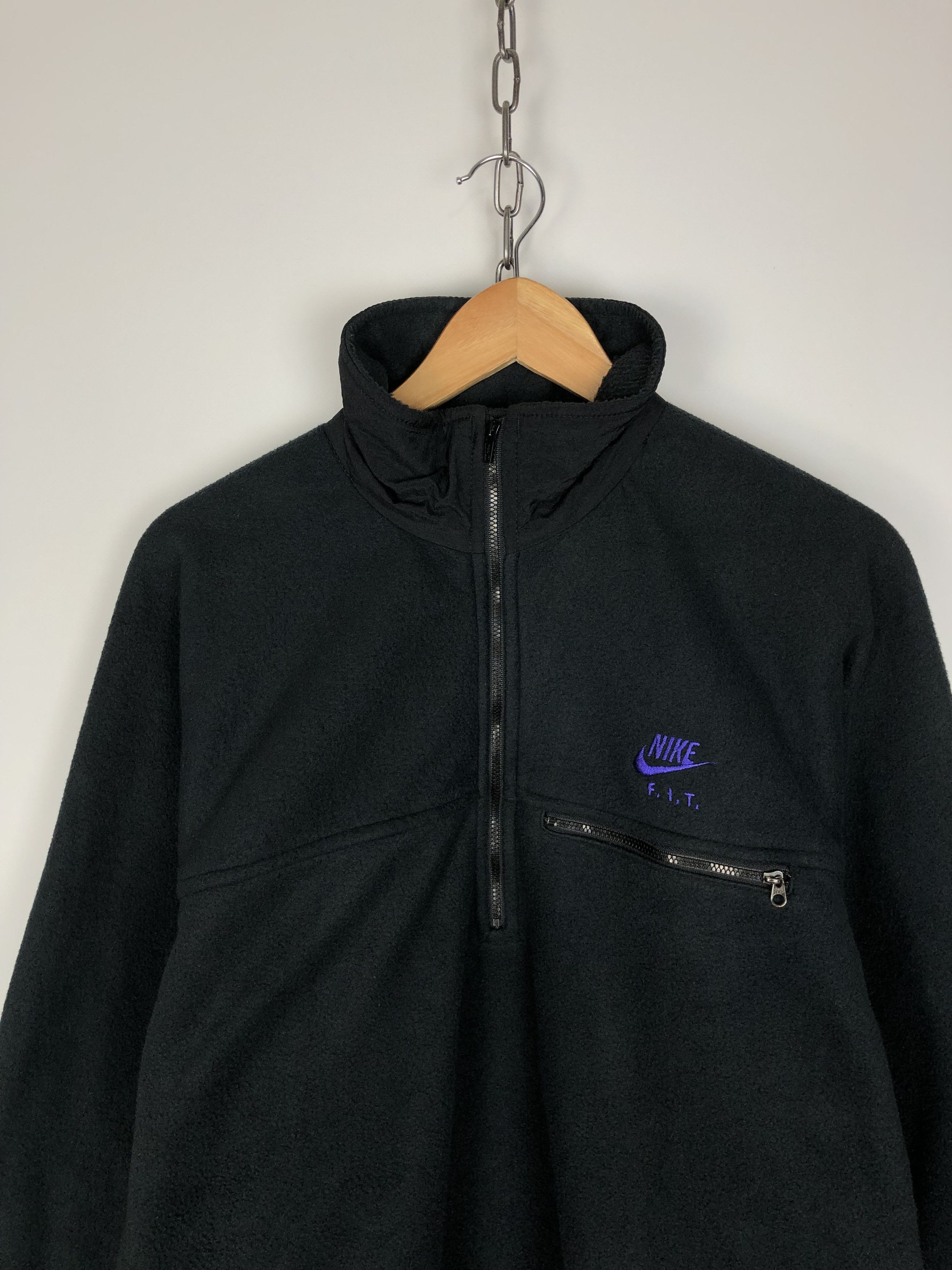 Nike Nike F.I.T. Vintage Fleece Jacket Black size M Size US M / EU 48-50 / 2 - 2 Thumbnail