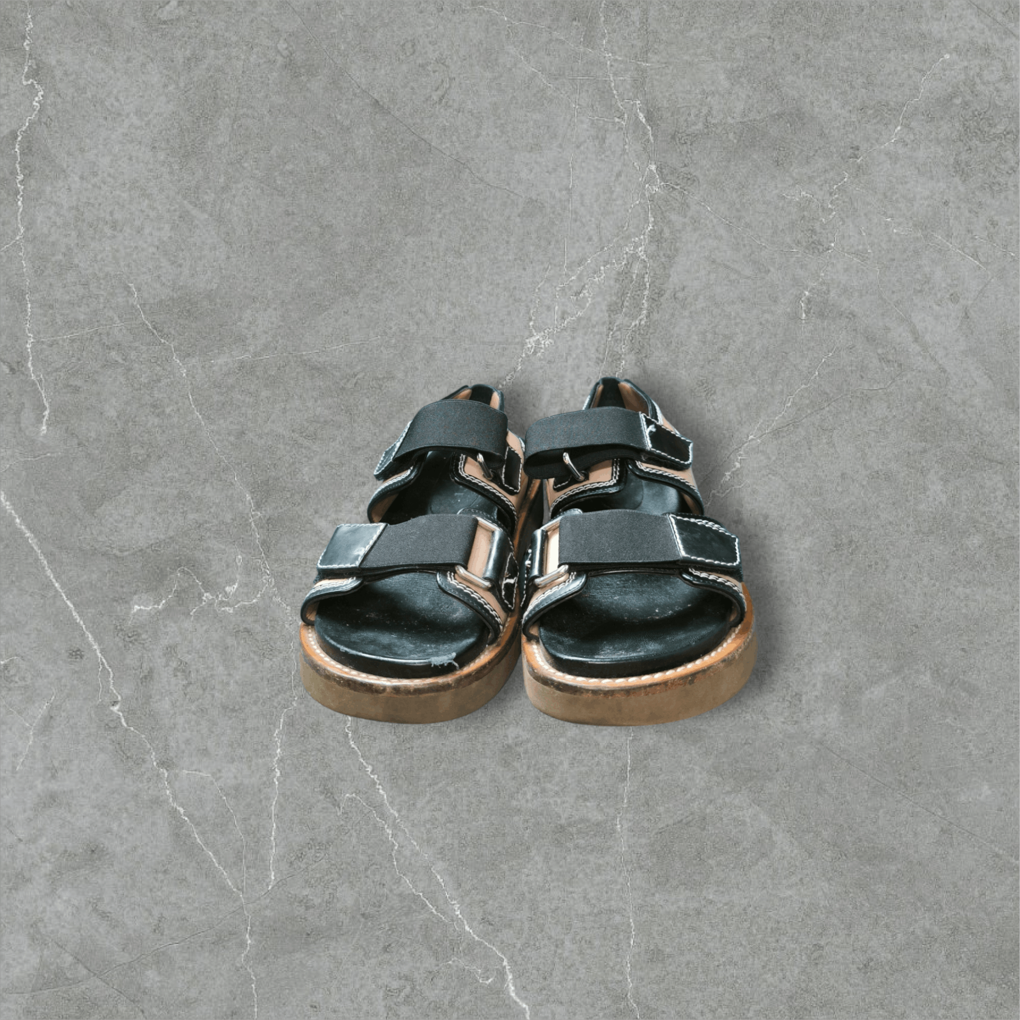 Designer × Marni Leather Slingback Sandal Size US 7 / IT 37 - 3 Thumbnail