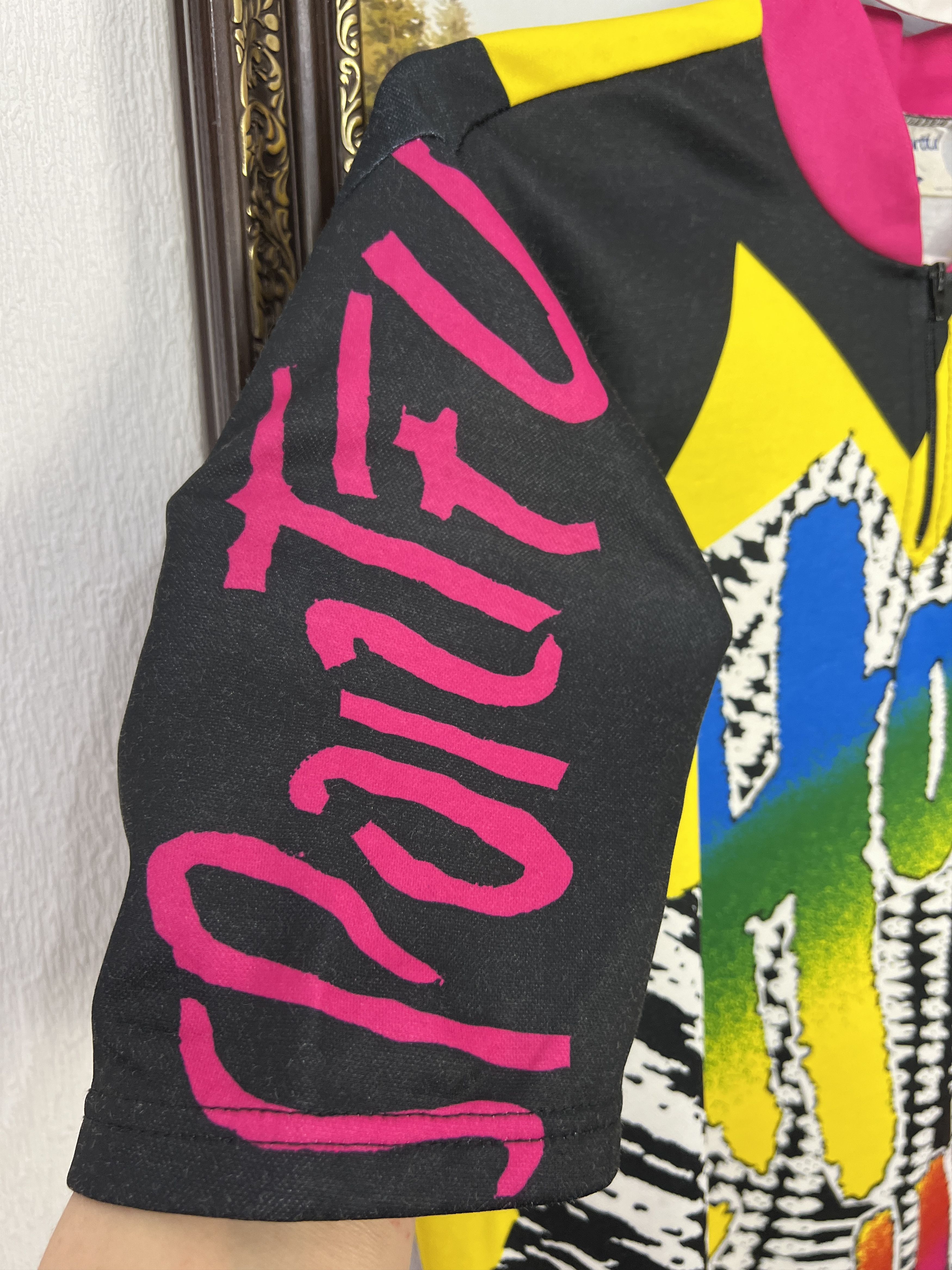 Vintage Hot Tour Italy Cycling Over Print Jersey Maglia Trikot Shirt Size US L / EU 52-54 / 3 - 5 Thumbnail