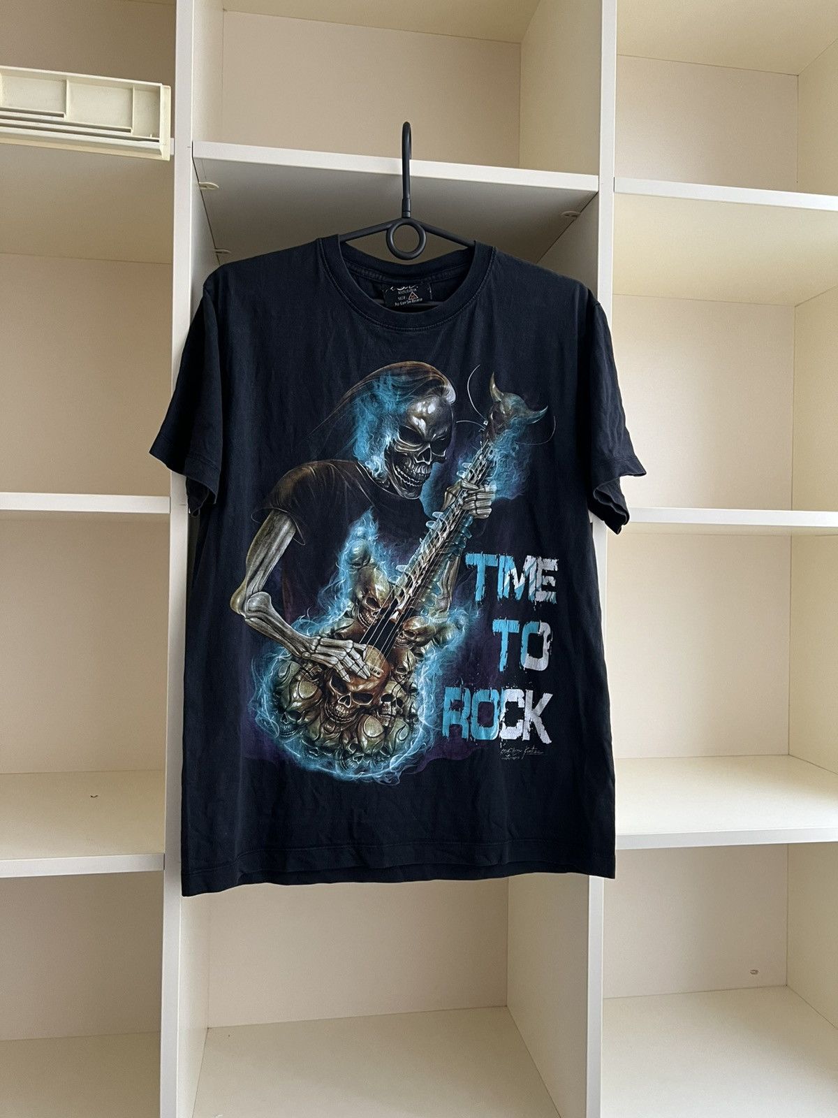 Vintage VINTAGE TIME TO ROCK SKELETON TEE T-SHIRT Size US M / EU 48-50 / 2 - 2 Thumbnail