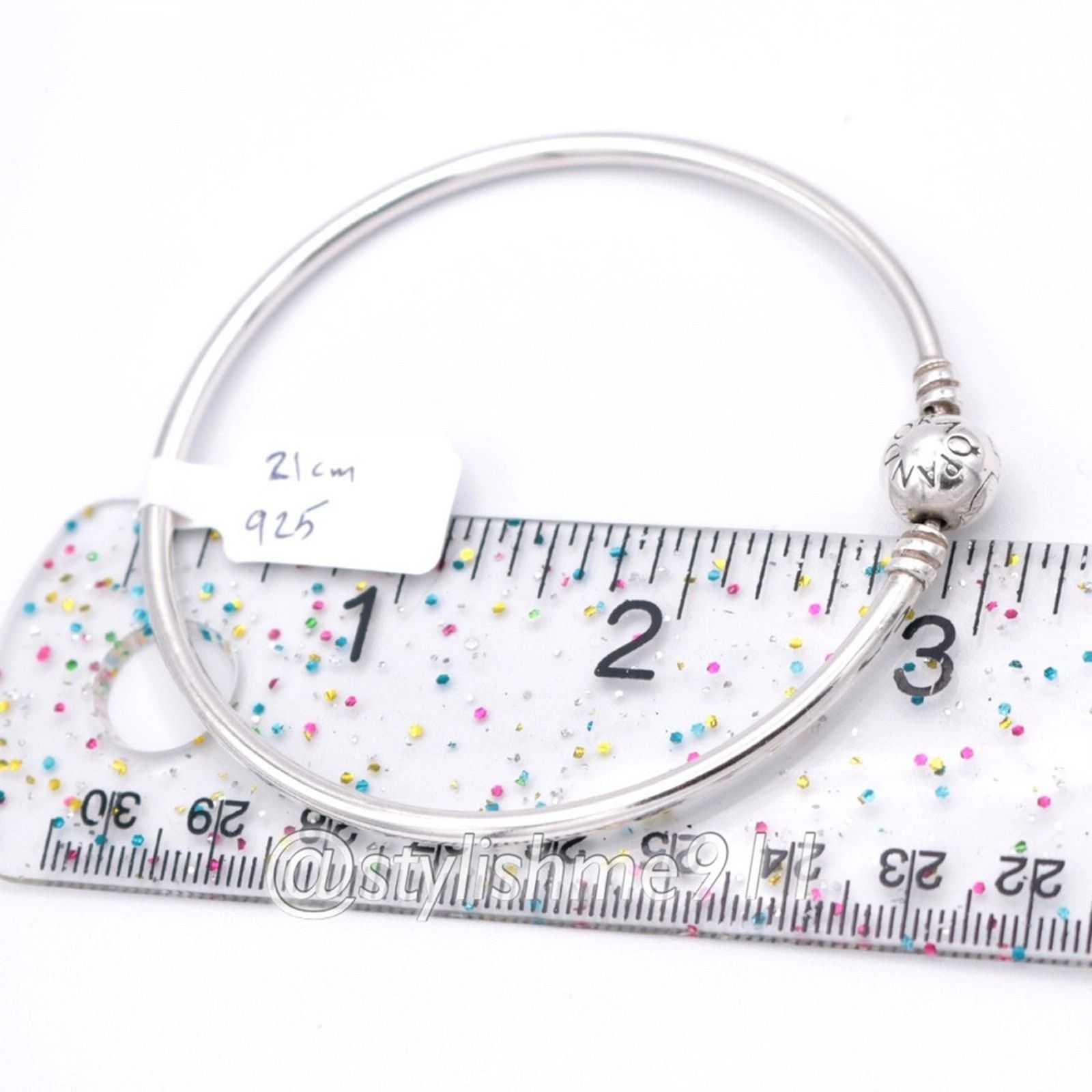 pandora Authentic PANDORA Bangle Bracelet with Pandora Clasp Size ONE SIZE - 11 Thumbnail