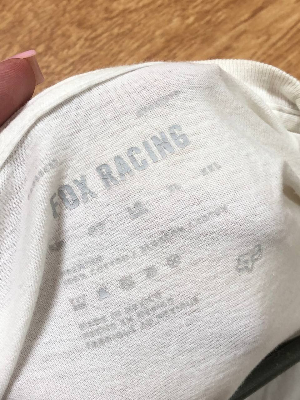Fox Racing Streetwear T-Shirt White Big Print Fox Racing logo Crazy Y2K Size US L / EU 52-54 / 3 - 2 Thumbnail