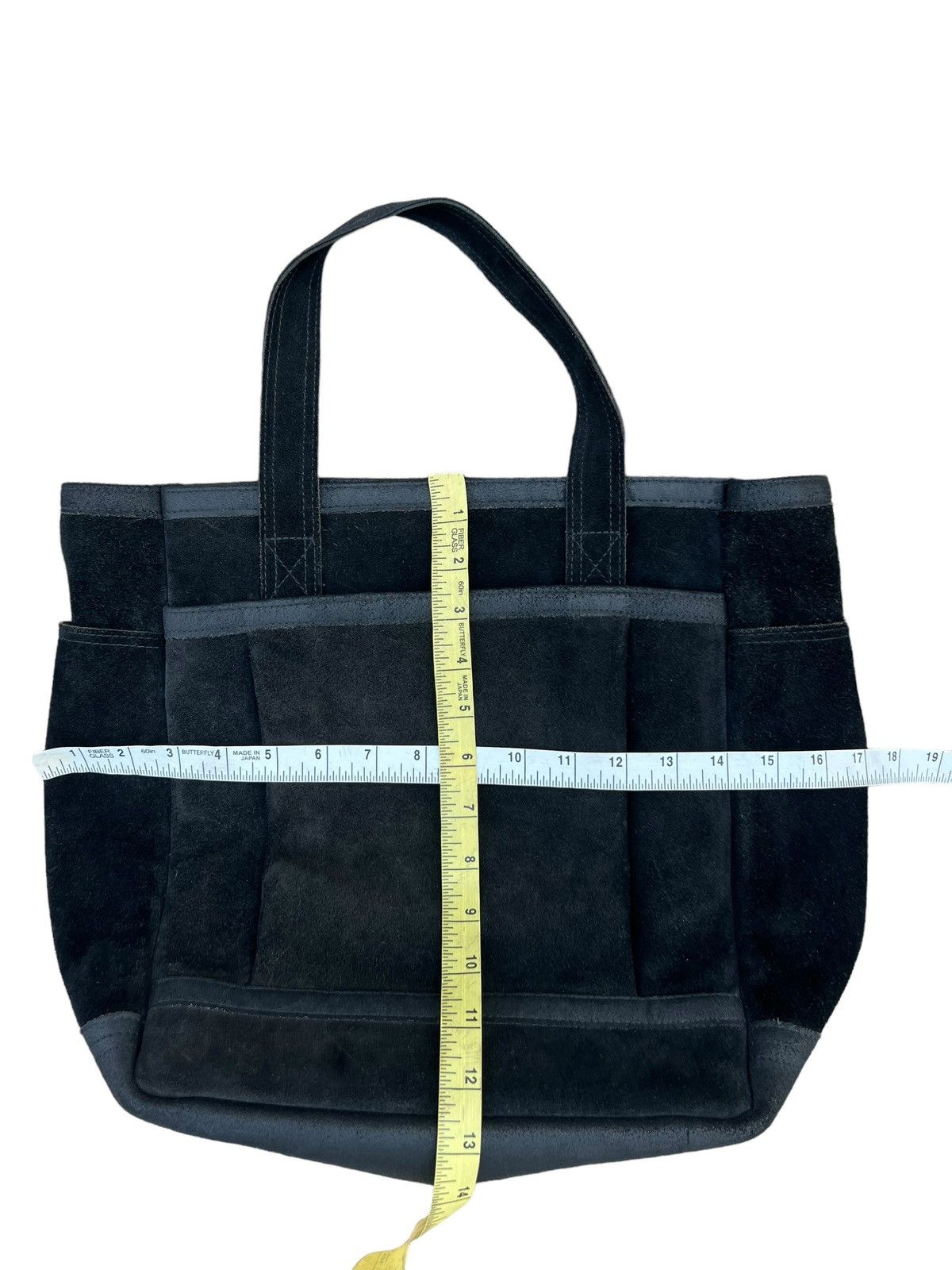 Leather Porter Yoshida Japan Black Suede Leather Tote Bag Size ONE SIZE - 25 Thumbnail