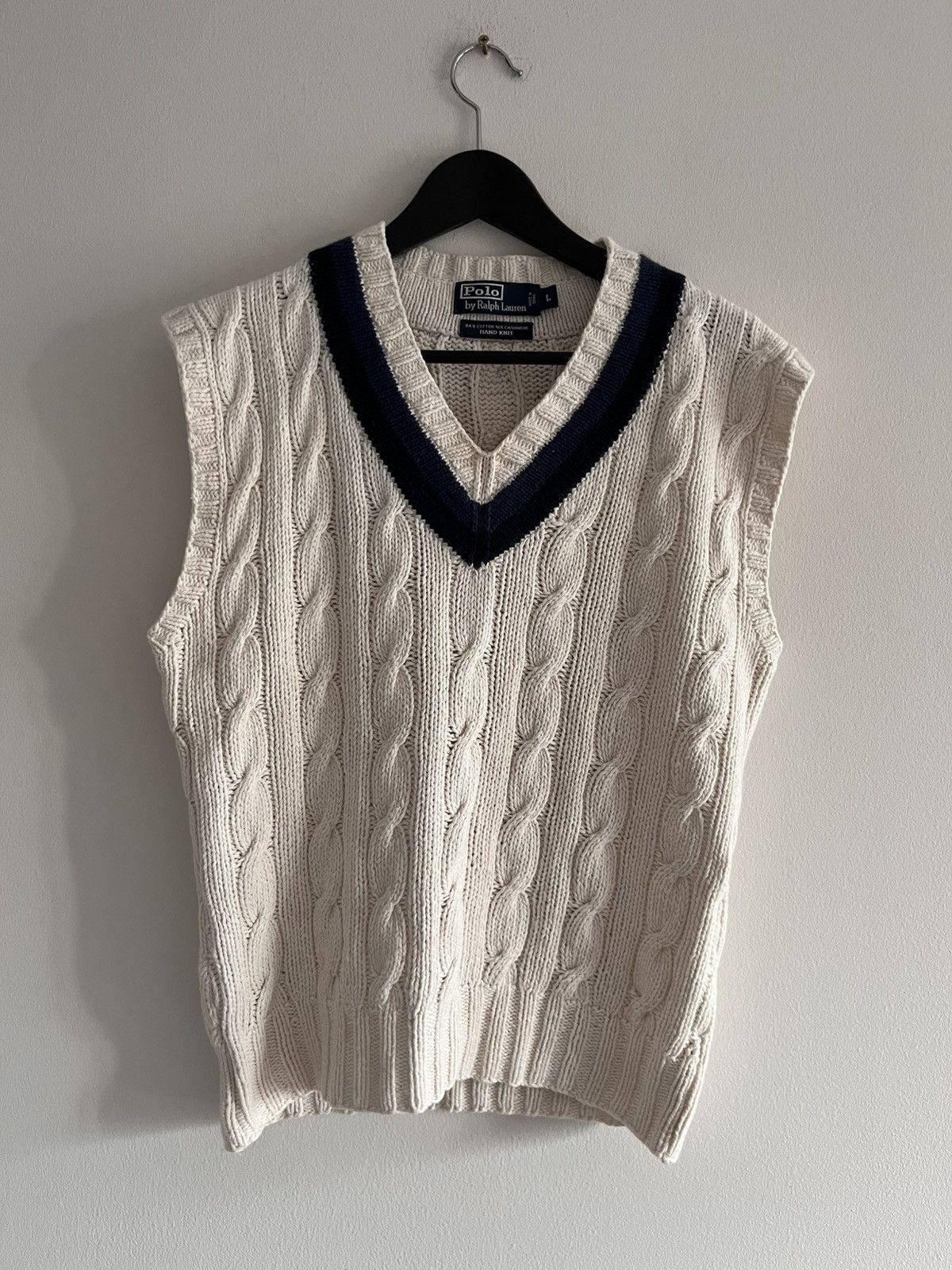 Polo Ralph Lauren Ralph Lauren - Hand-Knit Cricket Vest Size US L / EU 52-54 / 3 - 1 Thumbnail