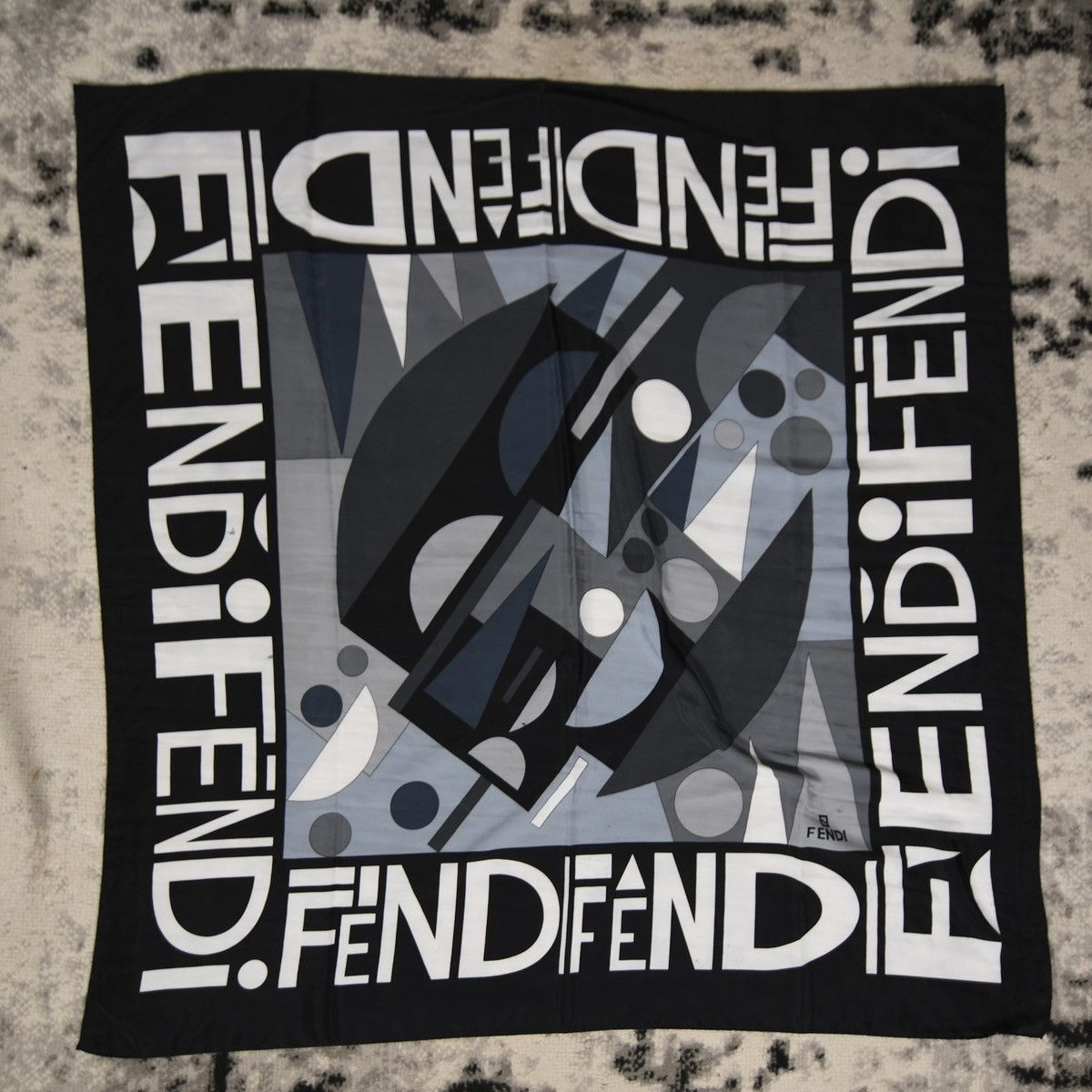 Fendi Rare Vintage Fendi Silk Scarf Size ONE SIZE - 1 Thumbnail