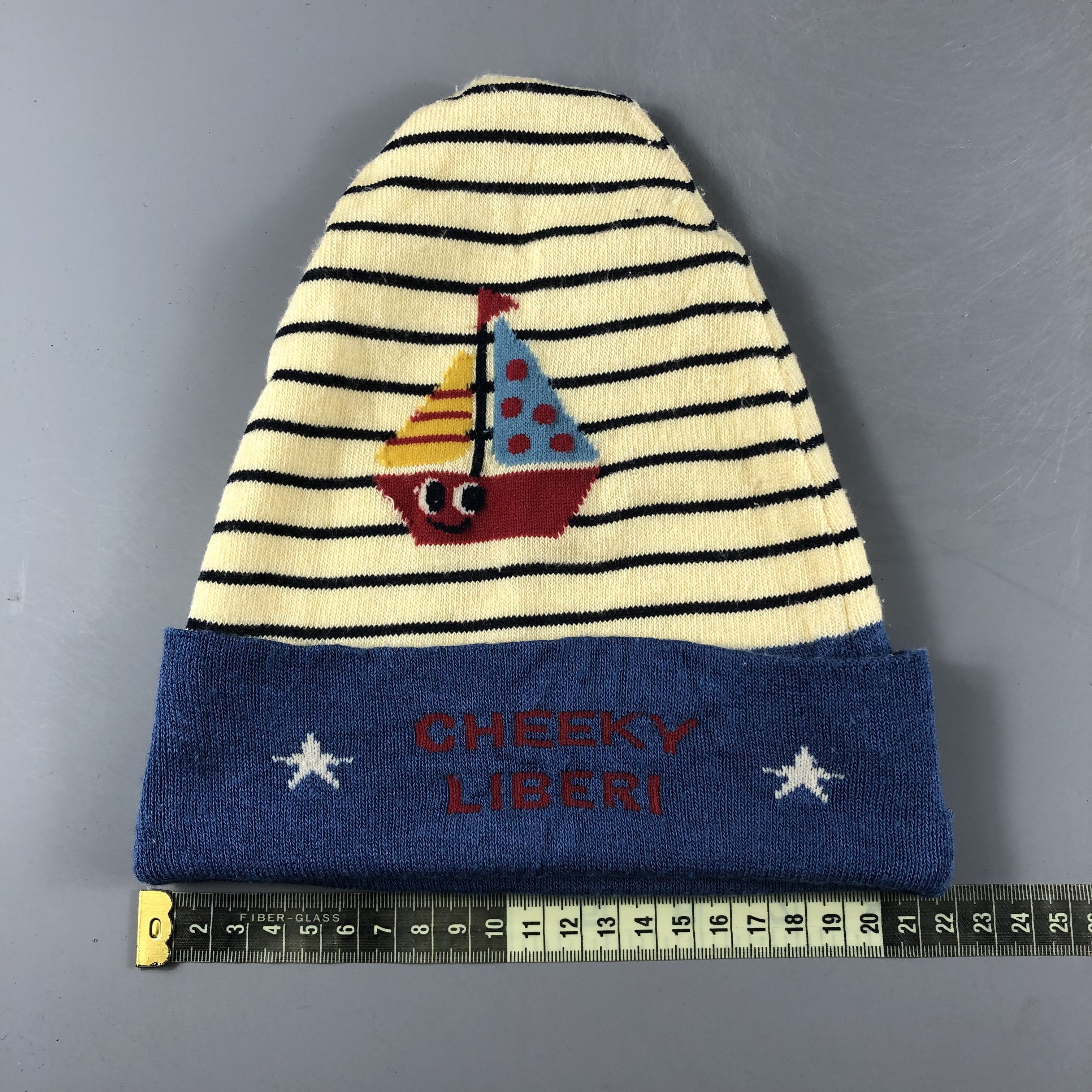 Other × Vintage Cheeky Liberi Stripe Beanie Snow Hat Snow Cap -D119 Size ONE SIZE - 3 Thumbnail
