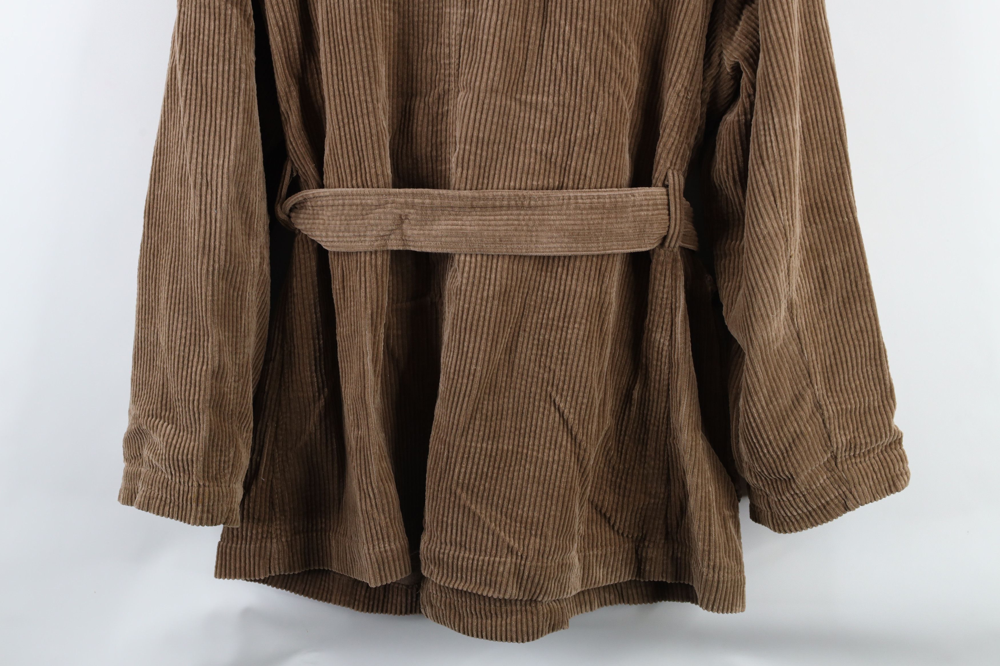 Esprit × Vintage Vintage 90s Esprit Breasted Belted Corduroy Jacket Brown Size S / US 4 / IT 40 - 11 Thumbnail