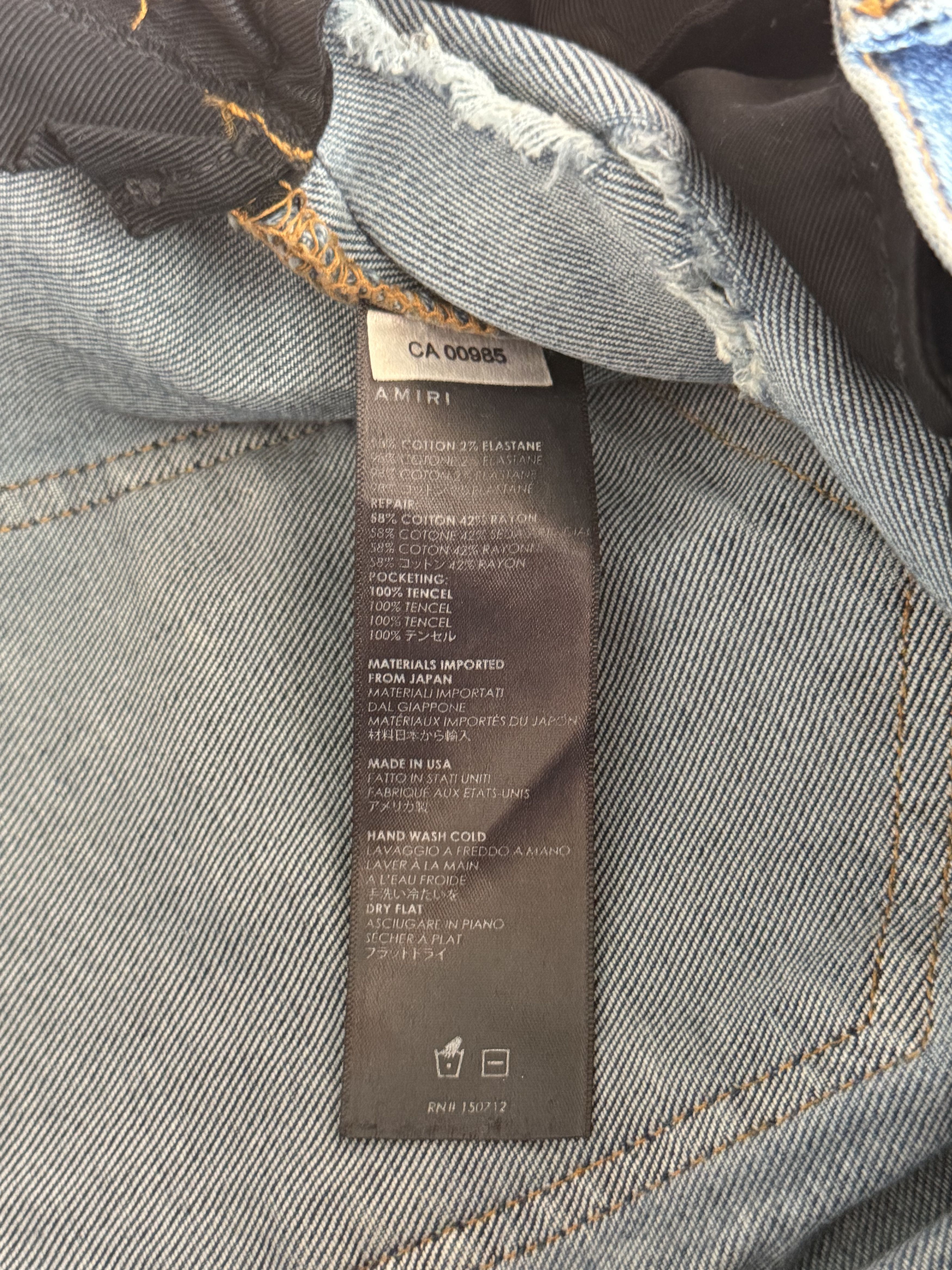 Amiri Amiri Classic Indigo Plaid Patch PPX1 Jeans Size US 36 / EU 52 - 5 Thumbnail