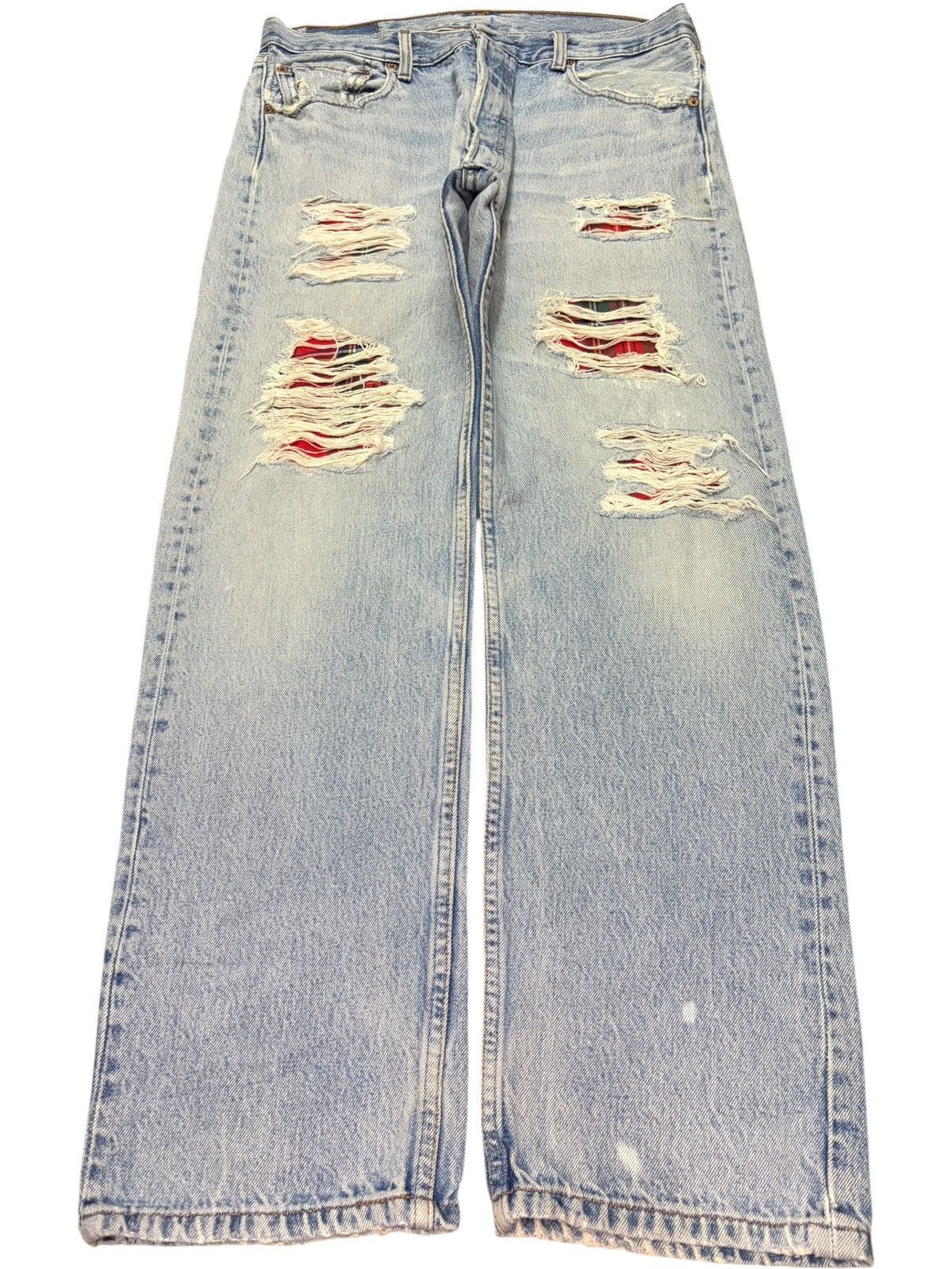 Levi's Vintage 90s Levis 501 Faded Wash Distressed Jeans Size US 32 / EU 48 - 1 Thumbnail