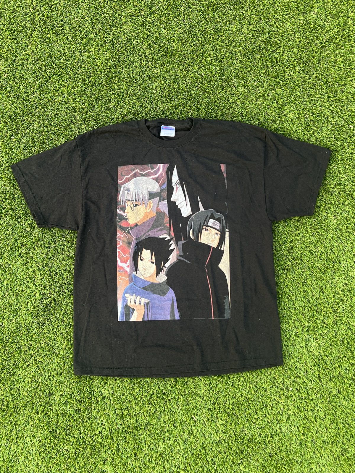 image of Anima x Vintage Naruto Tee XL in Black, Men's