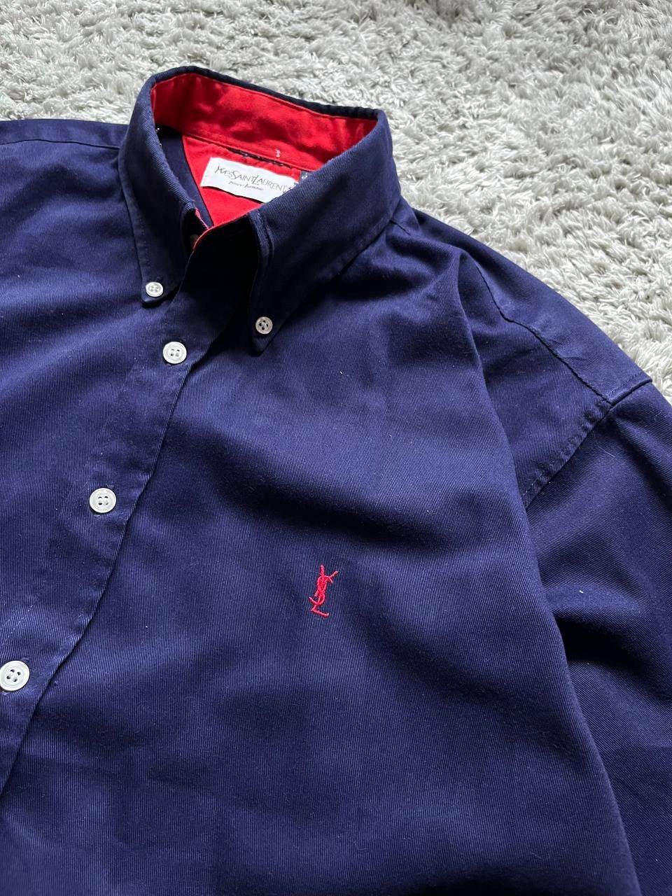 Vintage × Yves Saint Laurent Yves Saint Laurent Shirt Streetwear Vintage Luxury Rich Logo Size US M / EU 48-50 / 2 - 6 Thumbnail