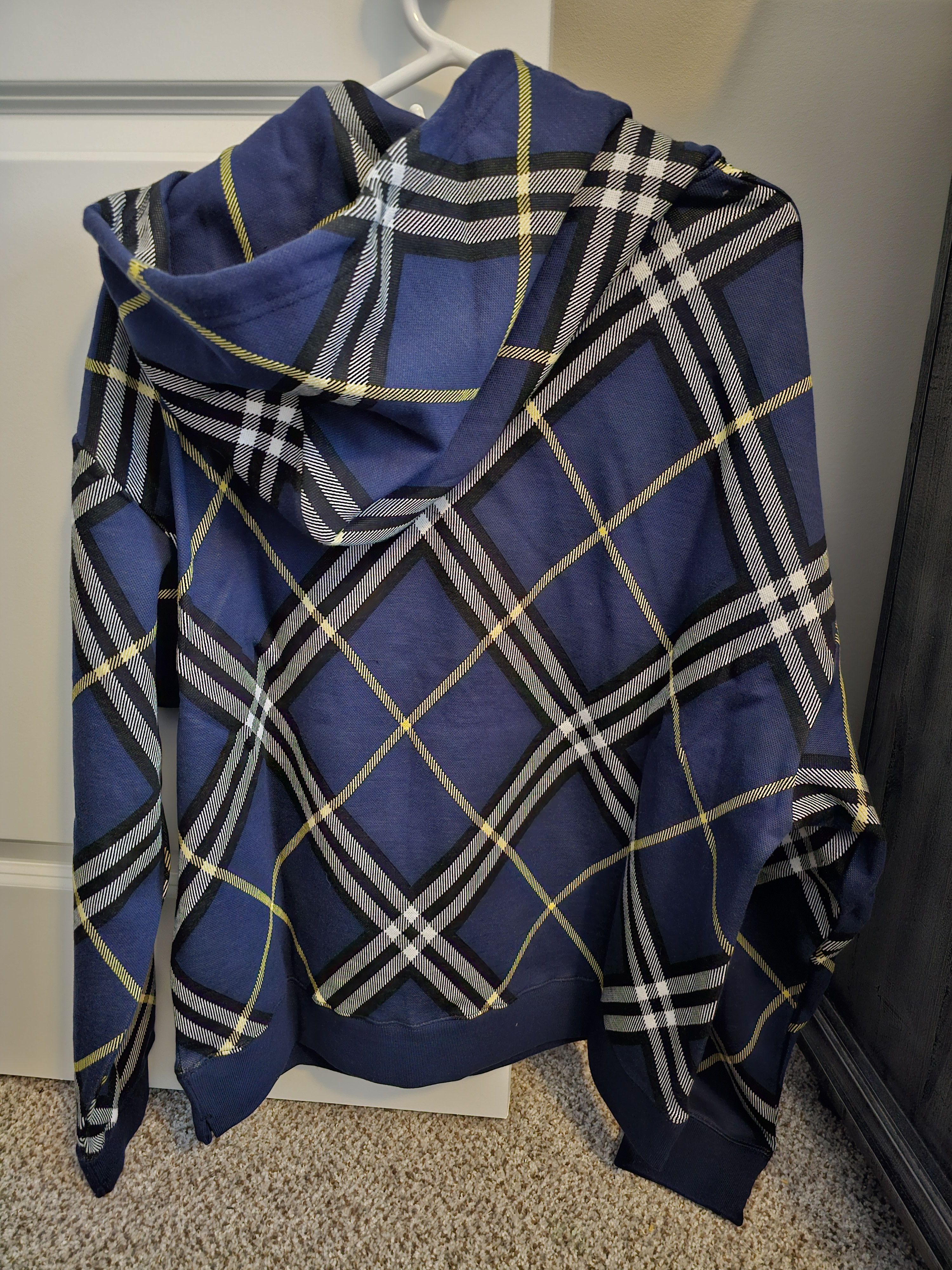 Midnight Organic Midnight Organic Mens Plaid Hoodie Size US M / EU 48-50 / 2 - 4 Thumbnail