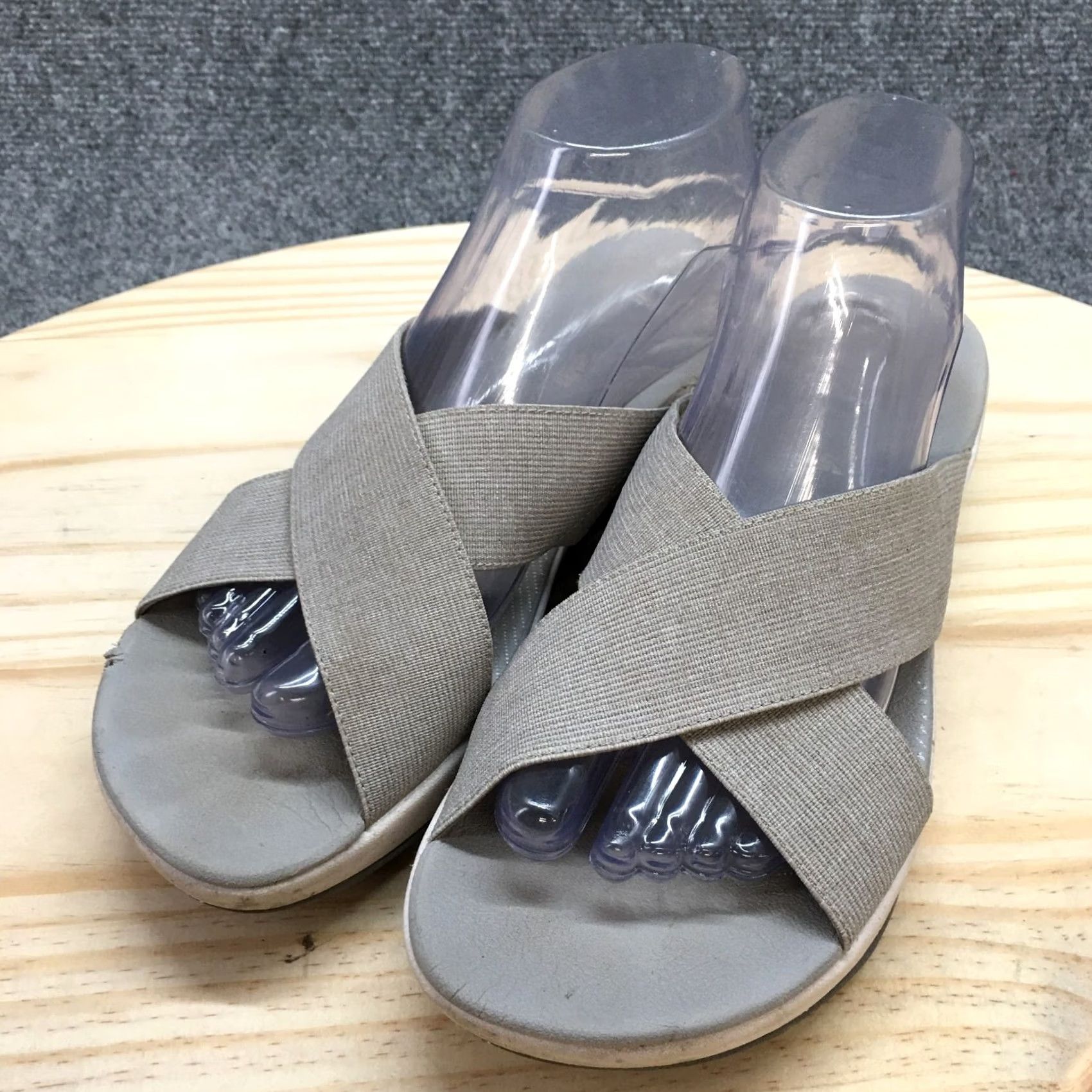 Clarks Clarks Arla Elin Sandals Slides Gray Slip On Casual Open Toe 9 M 26134509 Womens Size US 9 / IT 39 - 3 Thumbnail