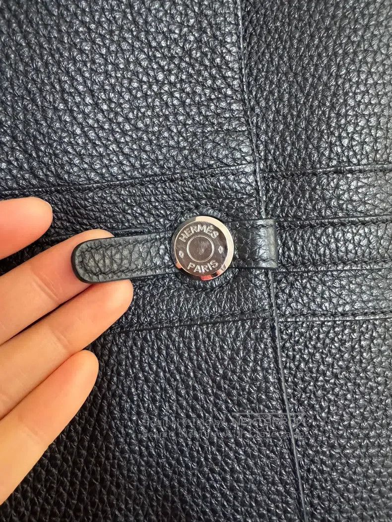 Hermes Hermes Black Textured Leather Vest Jacket Size M / US 6-8 / IT 42-44 - 3 Thumbnail