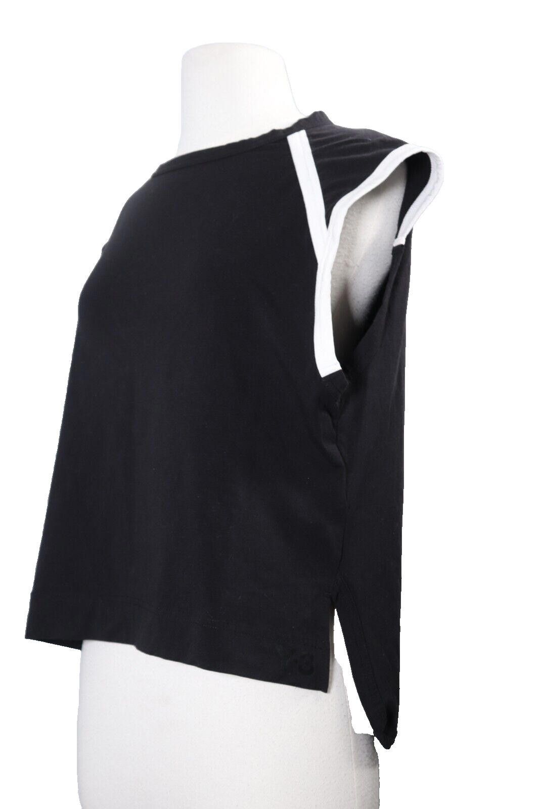 Y-3 Y-3 Adidas Yohji Yamamoto Small Black Crew Neck T-Shirt Top Size S / US 4 / IT 40 - 4 Thumbnail