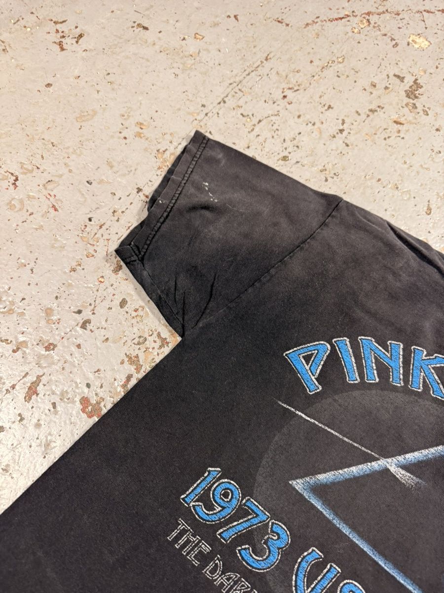 Other Vintage Ash Gray Distressed Crop Pink Floyd Dark Side Tee Size US S / EU 44-46 / 1 - 3 Thumbnail