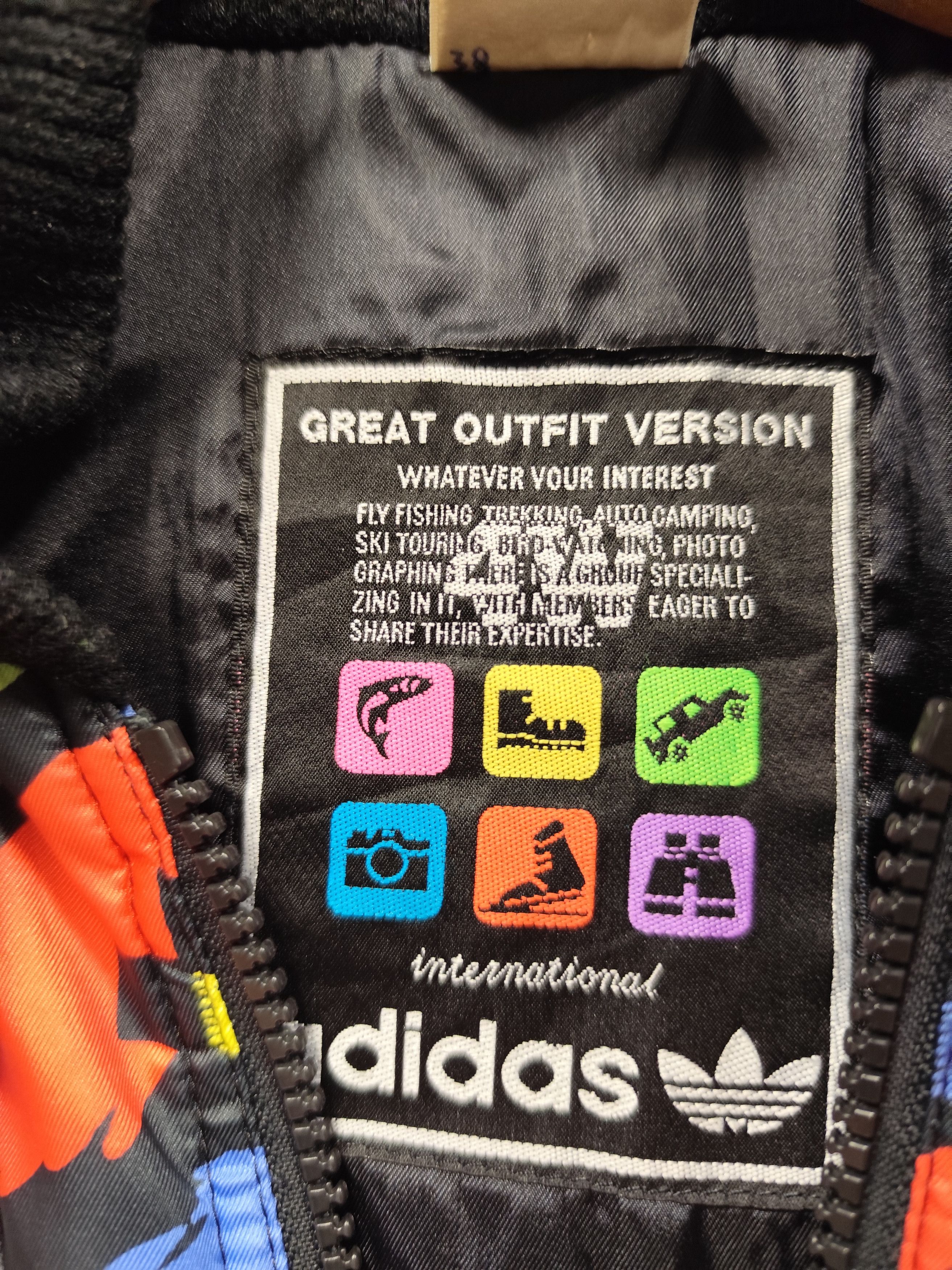 Adidas Vintage 90s Adidas Colourful Ski Winter Jacket Size US M / EU 48-50 / 2 - 9 Thumbnail