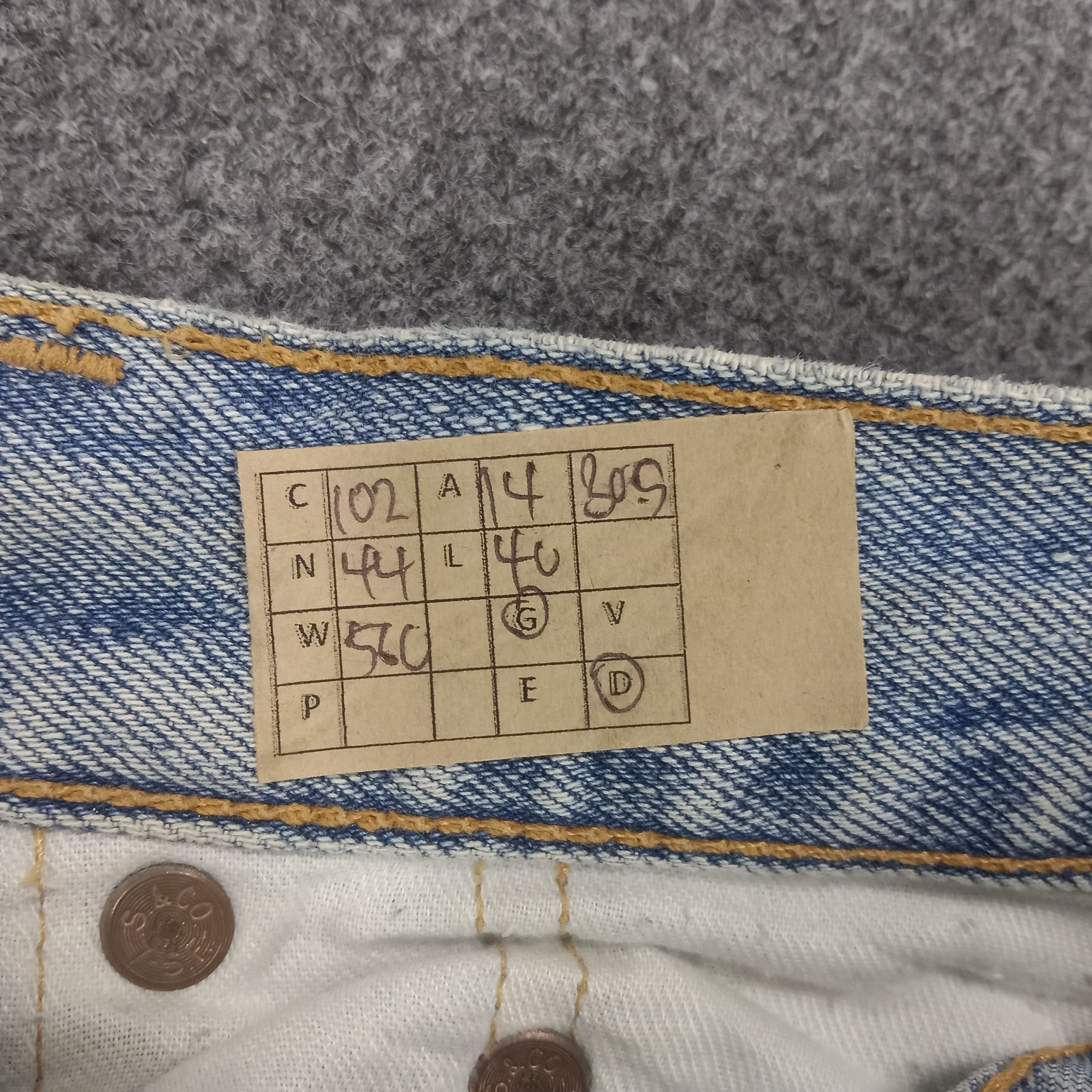 Levi's × Vintage Levi's 501 Distressed Flared Denim Jeans Size US 28 / EU 44 - 16 Thumbnail