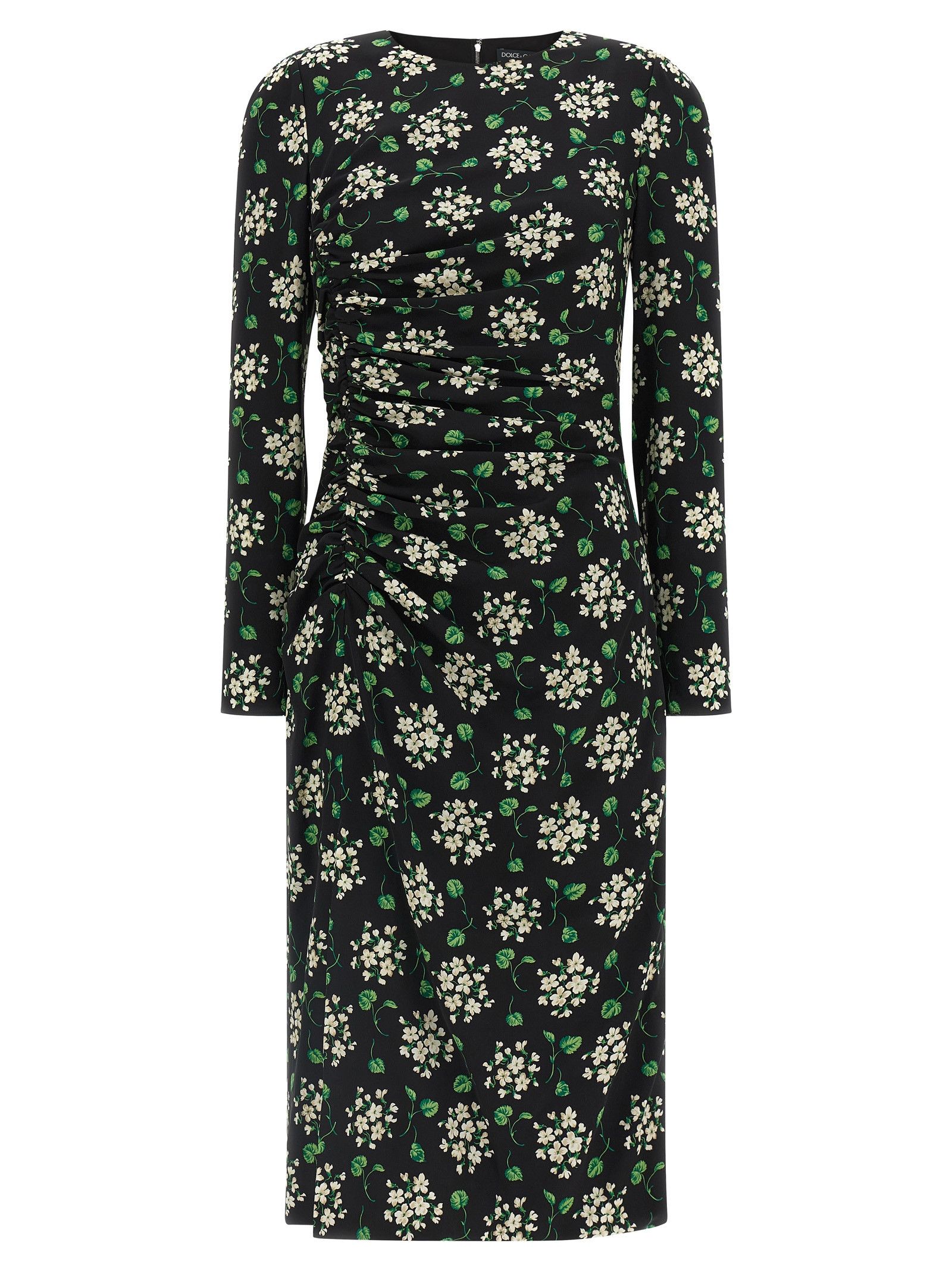 Dolce & Gabbana Flower print dress Size L / US 10 / IT 46 - 1 Thumbnail