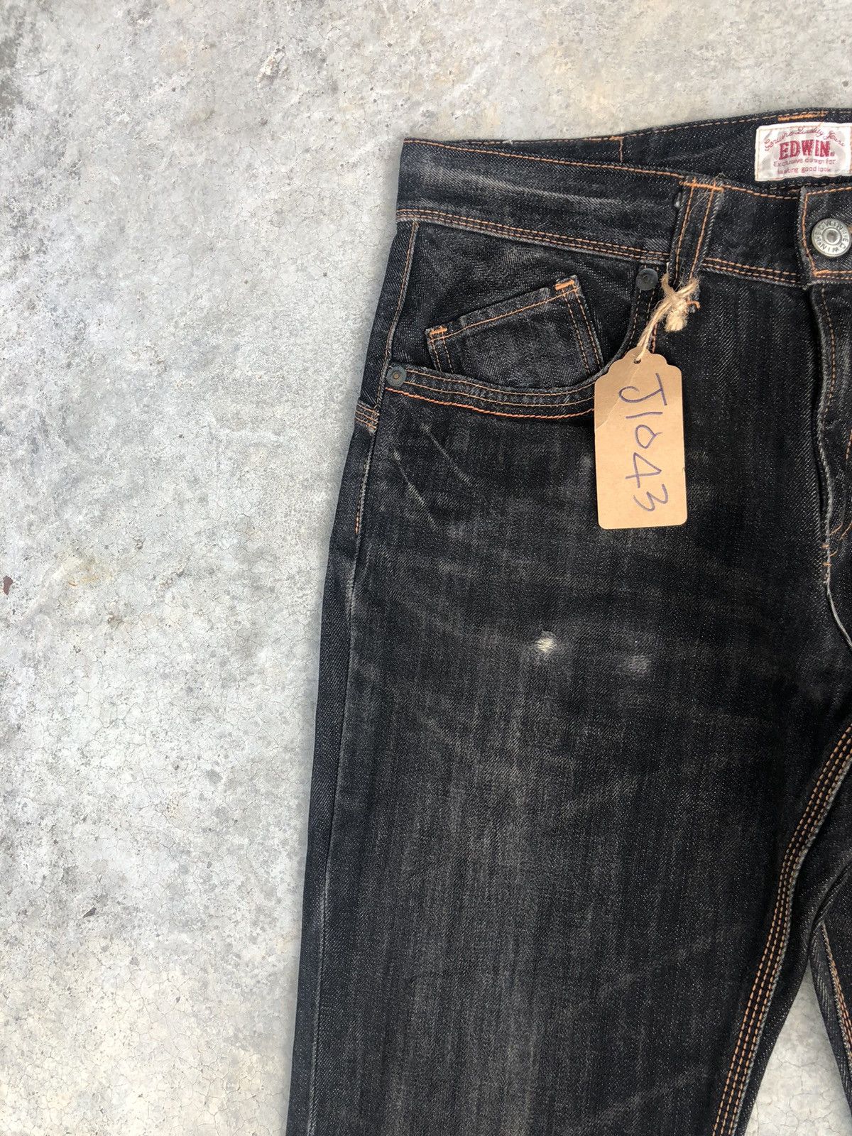 Edwin Y2k Edwin XV Flared Jeans Distressed buckle back jeans Size US 33 - 4 Thumbnail