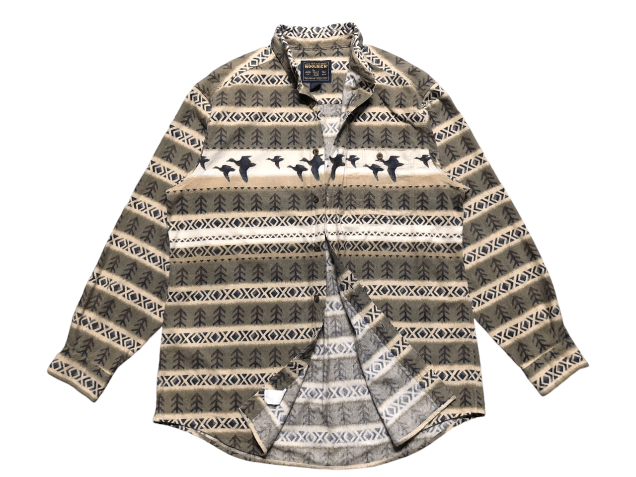 Woolrich Woolen Mills Vintage 90s Woolrich Shacket Duck Arrow Button Up Shirt Size US L / EU 52-54 / 3 - 1 Thumbnail