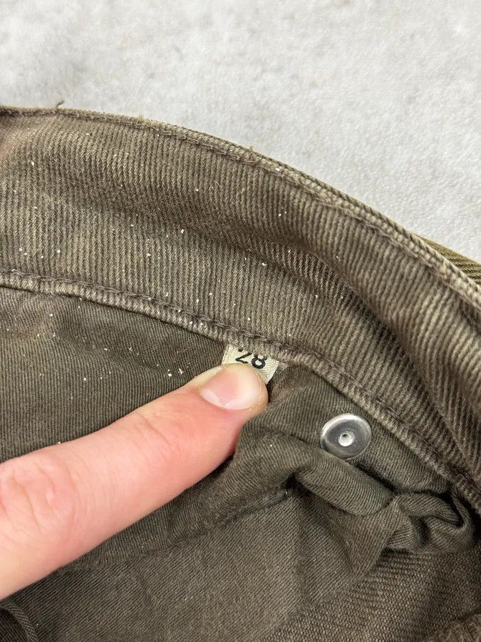 Prada 2000s Prada Khaki Green Zip Slim Pants Size US 28 / EU 44 - 12 Thumbnail