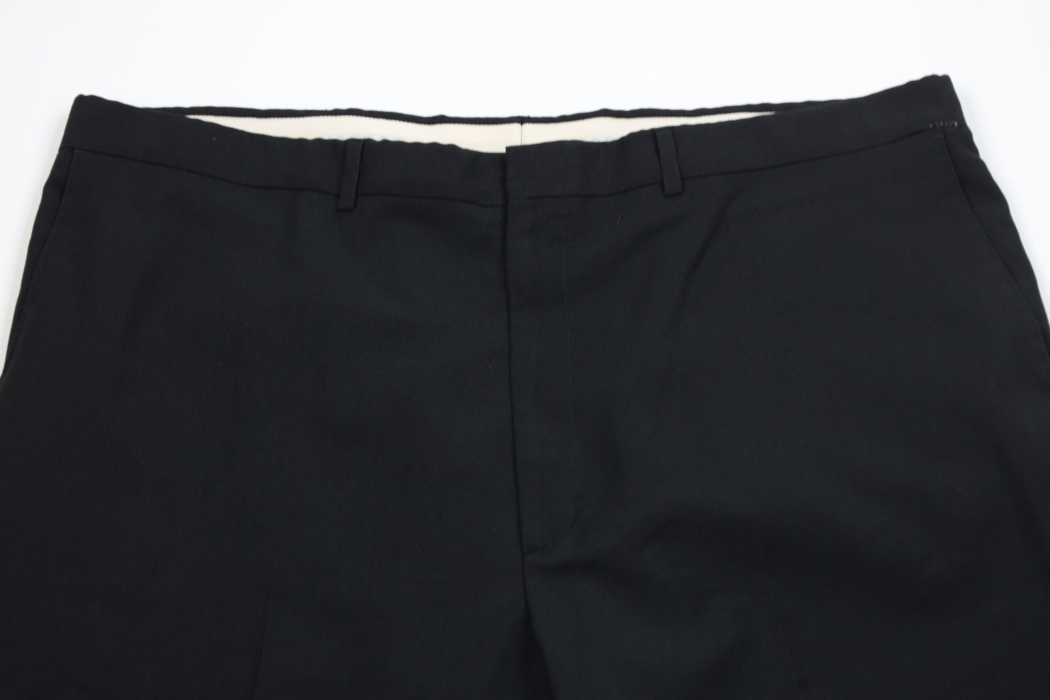 Vintage Vintage 90s Streetwear Flared Wide Leg Chino Pants Black Size US 42 / EU 58 - 2 Thumbnail