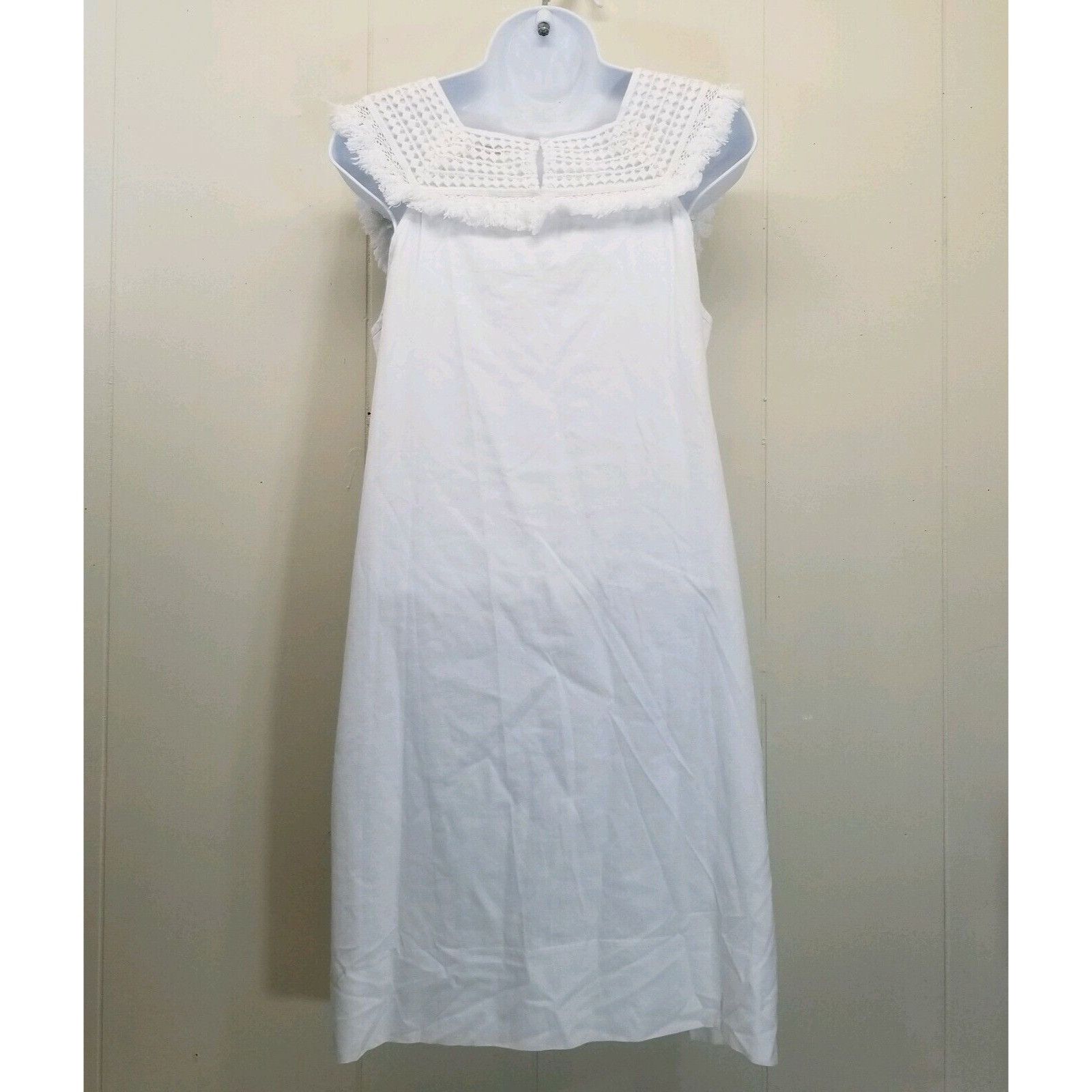Madewell Madewell 2 Sundream White Dress Lace Fringe Mini Shift Sleev Size XS / US 0-2 / IT 36-38 - 4 Thumbnail