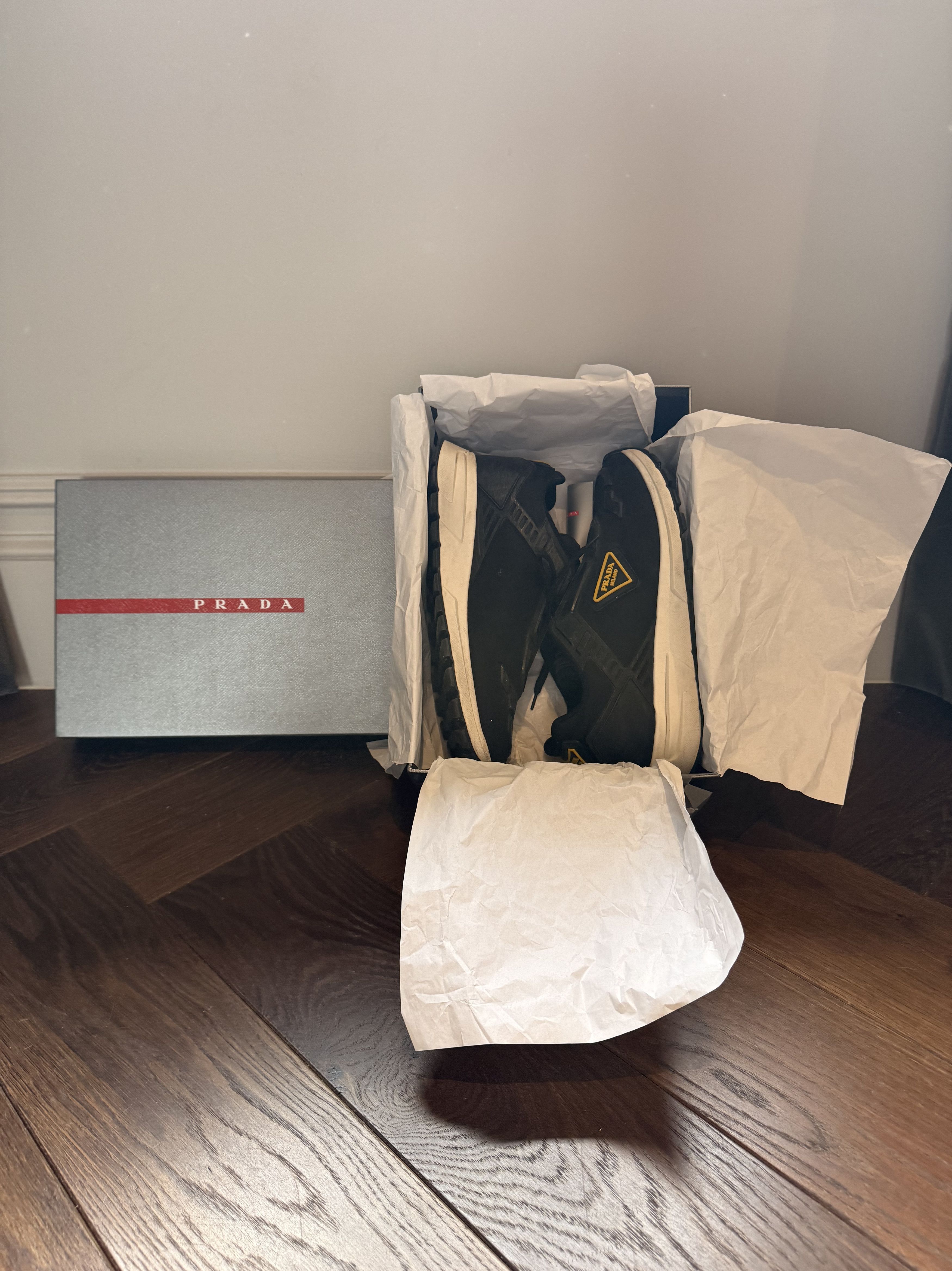 Prada PRAX 01 RNR 'Black yellow' Nylon Size US 10 / EU 43 - 7 Thumbnail
