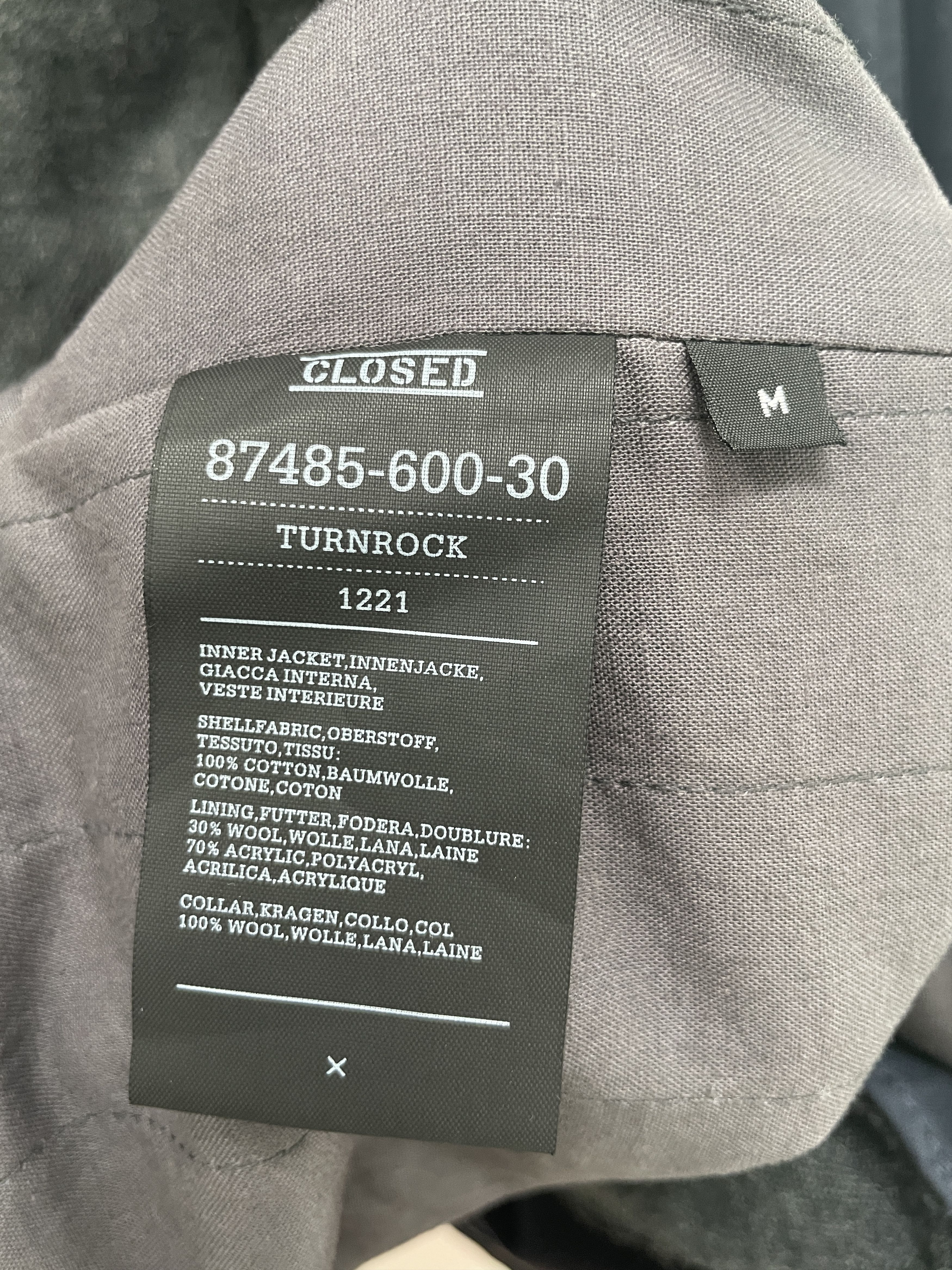 CLOSED CLOSED Men's Navy Hooded Parka, Removable Lining Size US M / EU 48-50 / 2 - 4 Thumbnail