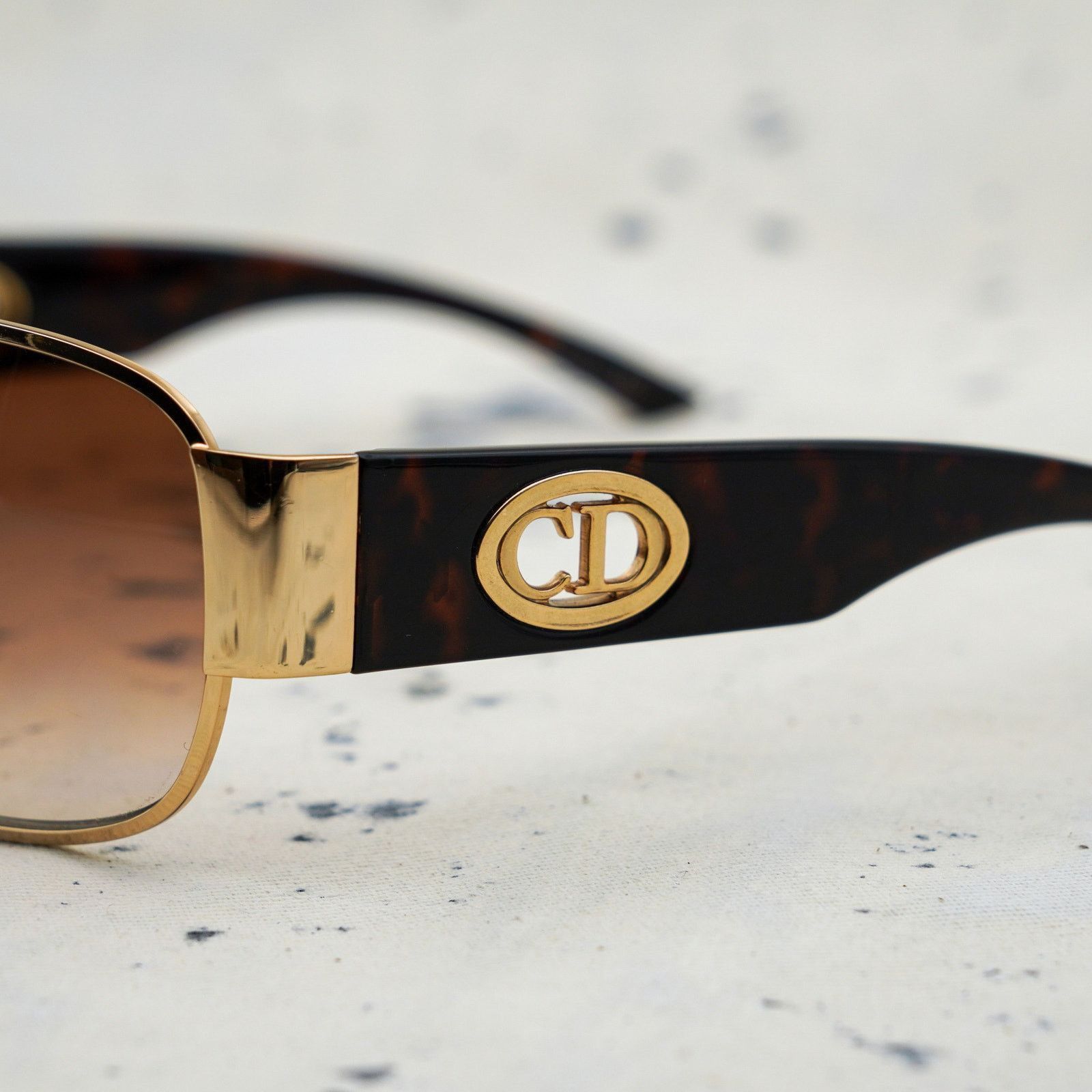 Dior Dior flavour 4 tortoise aviator gold cd logo sunglasses Size ONE SIZE - 4 Thumbnail