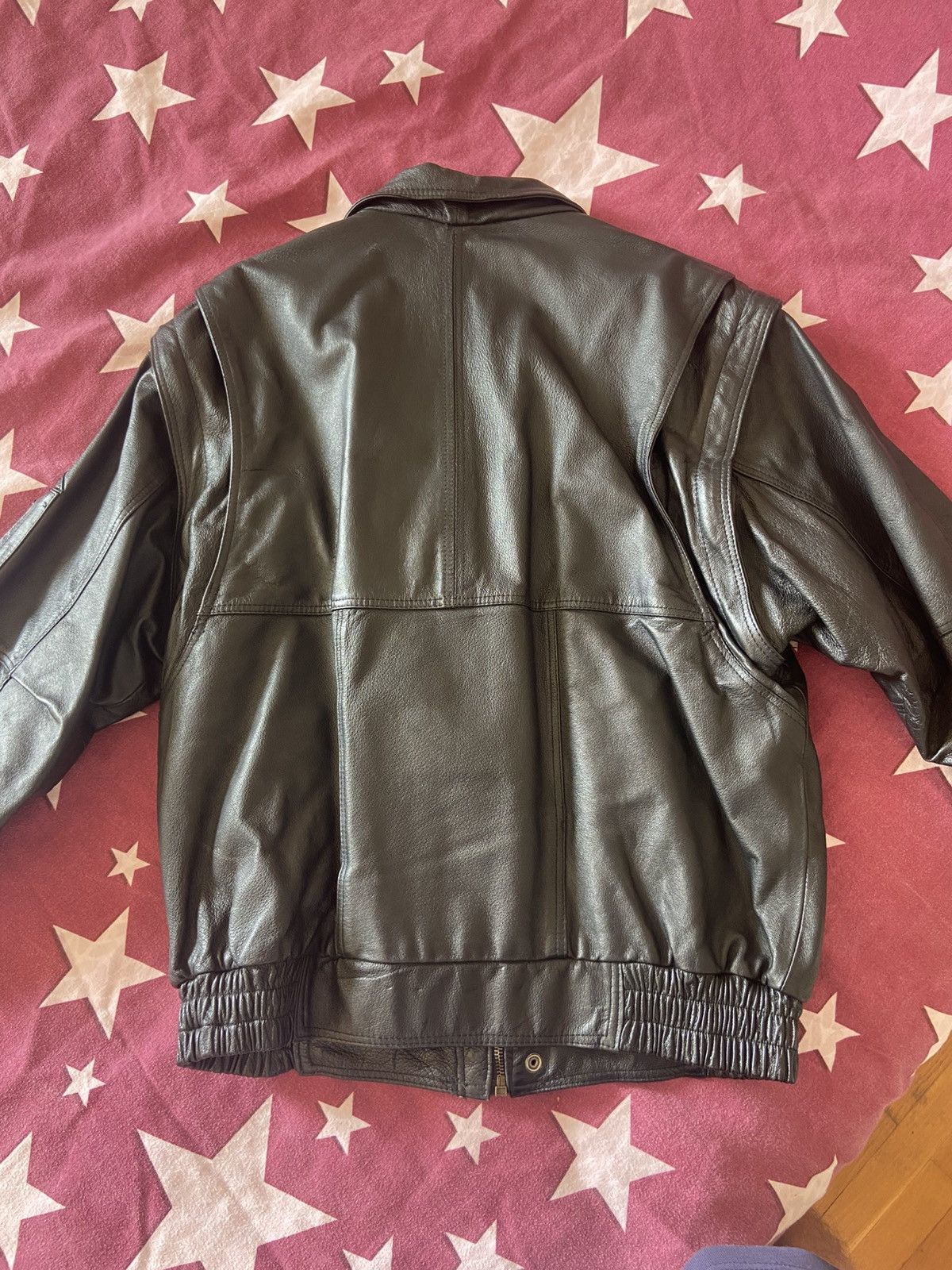 Genuine Leather Vintage real leather pilot bomber jacket Size US M / EU 48-50 / 2 - 9 Thumbnail
