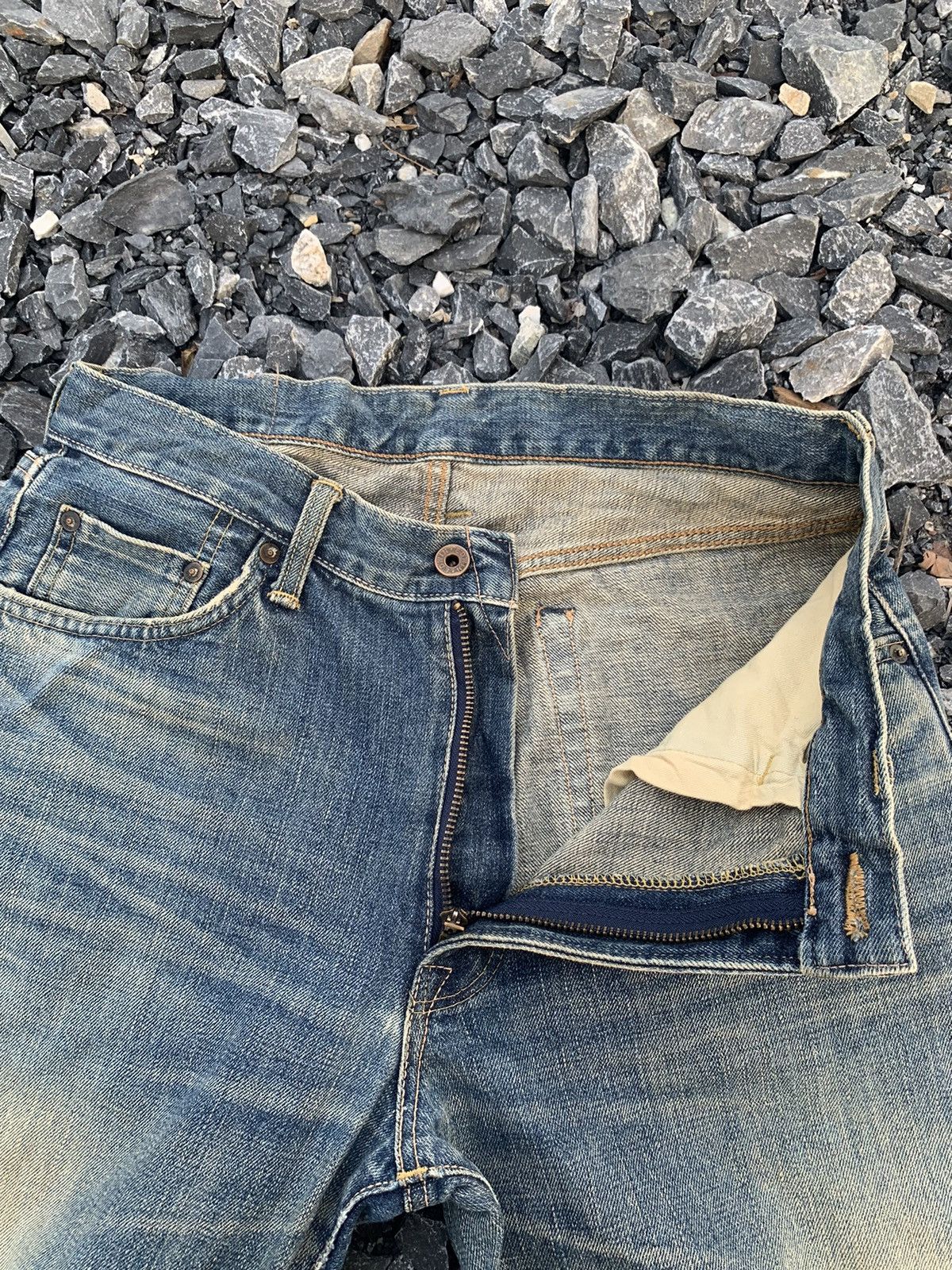 Kapital VINTAGE EDWIN 505XX SELVEDGE RUSTY JAPANESE DISTRESSED DENIM Size US 31 - 12 Thumbnail
