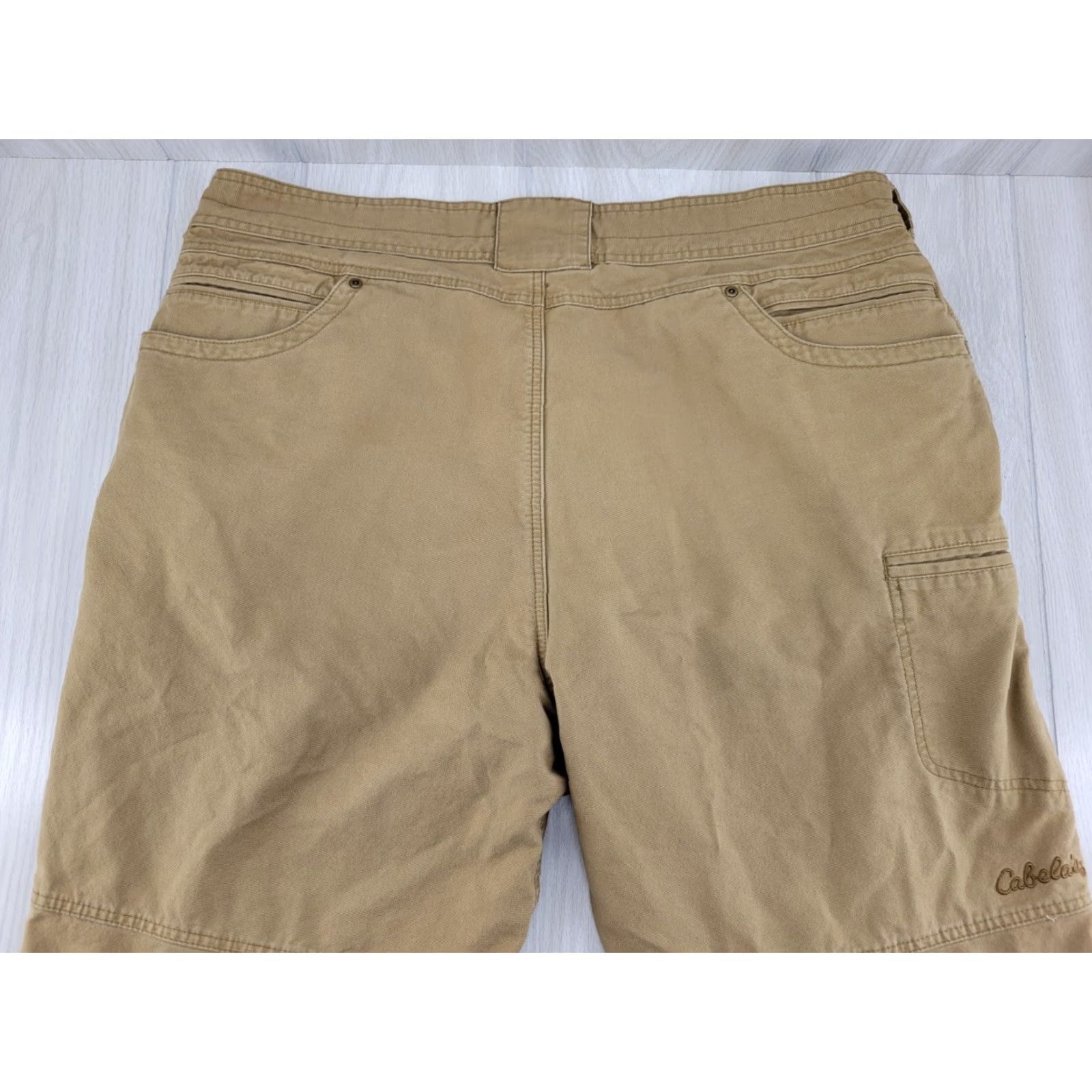 Vintage Cabela's Pants Mens 44X30 Tan Double Knee Carpenter Canvas Workwear Outdoor Shirt? Size US 44 / EU 60 - 7 Thumbnail