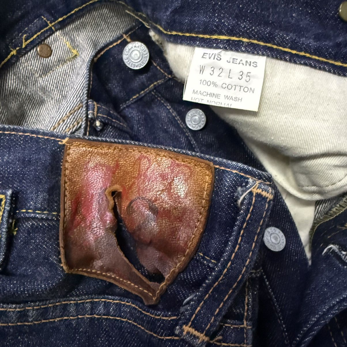Evisu Vintage 90s Evis Evisu No 2 Buckle Back Selvedge Jeans Size US 31 - 10 Thumbnail