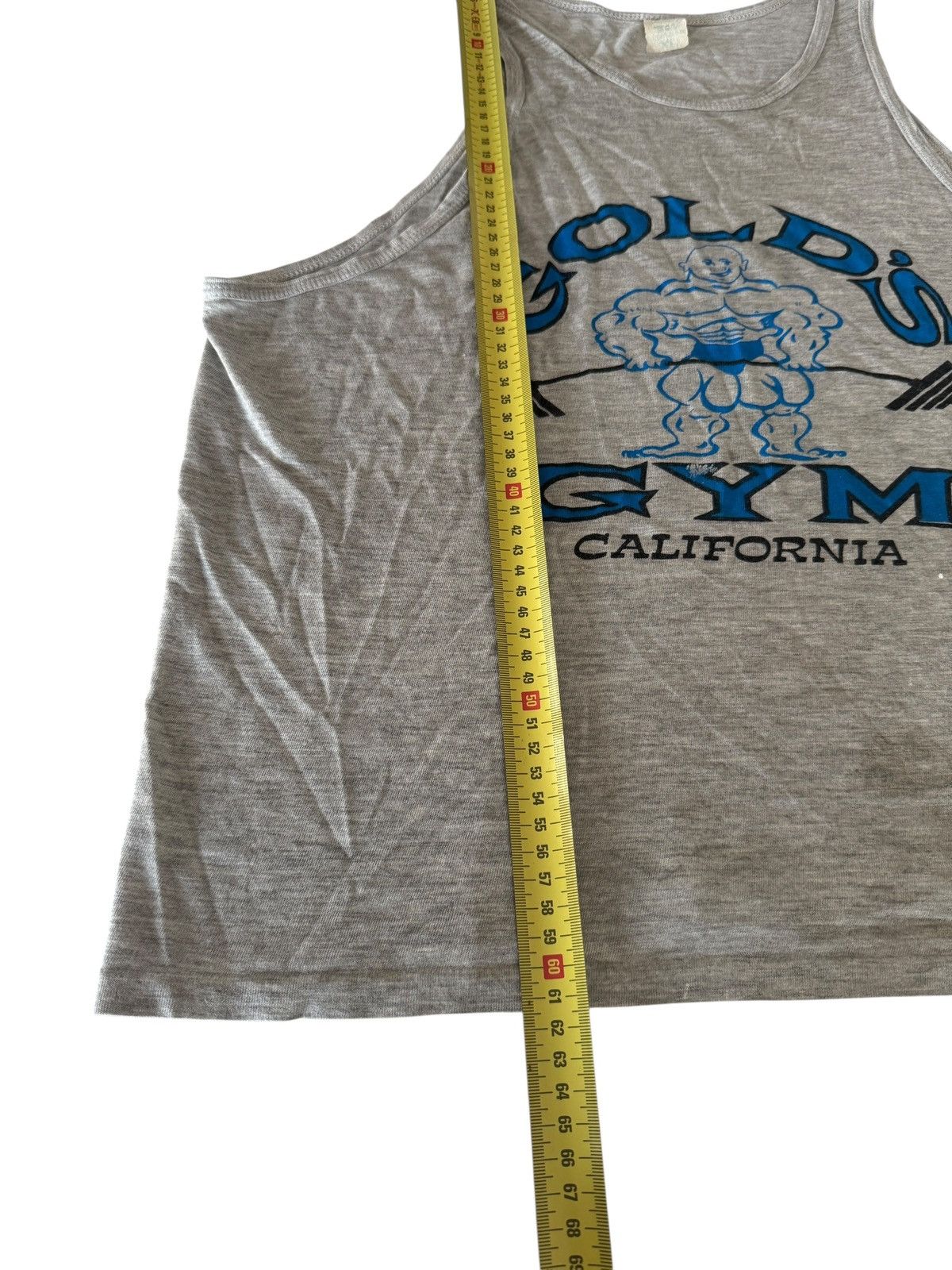 Vintage *RARE* GOLD’S GYM 80s VINTAGE BODYBUILDING TANK TOP Size US XL / EU 56 / 4 - 7 Thumbnail
